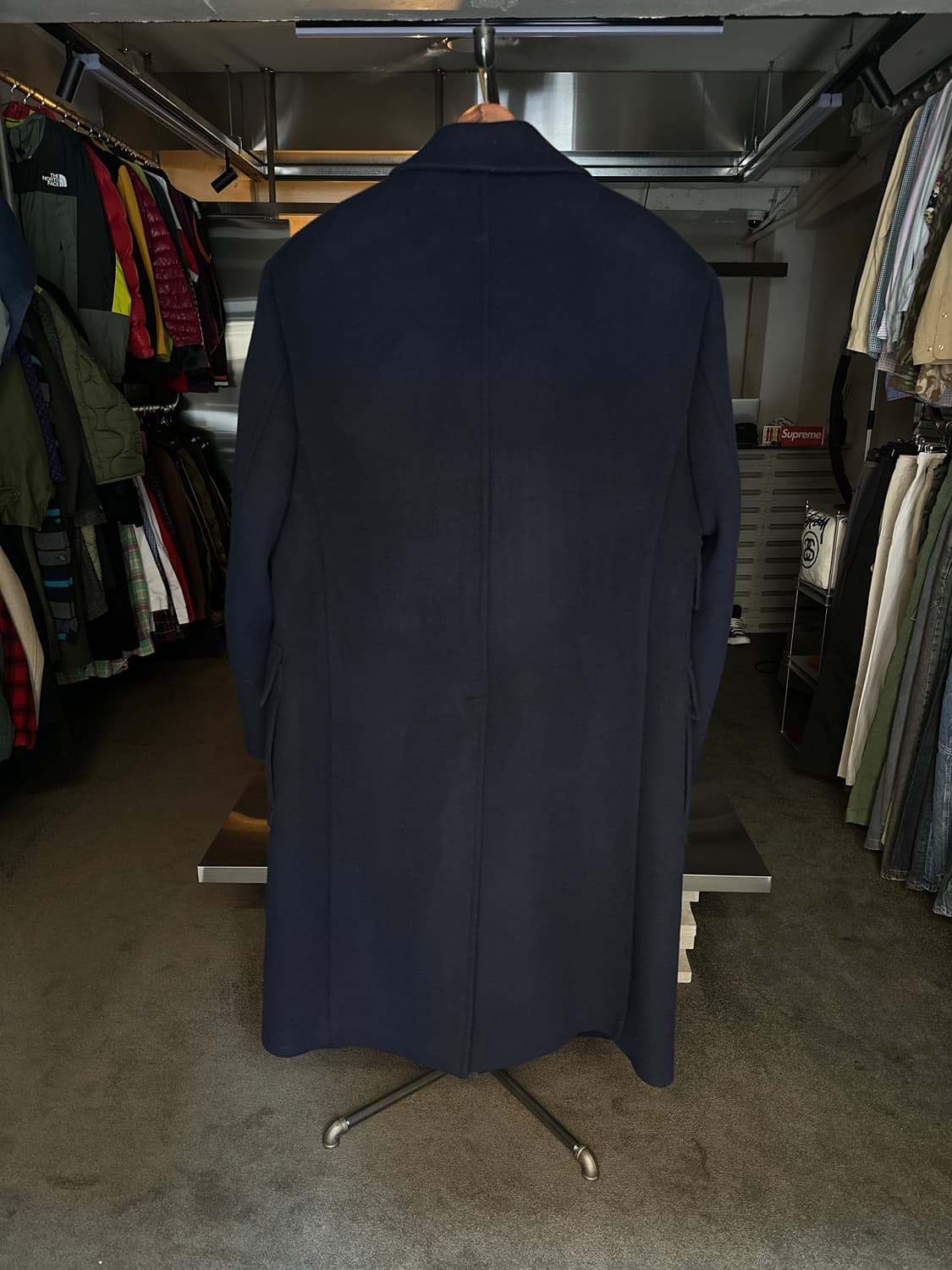 IEY 네이비 울 블렌드 코트 M 상품이미지2