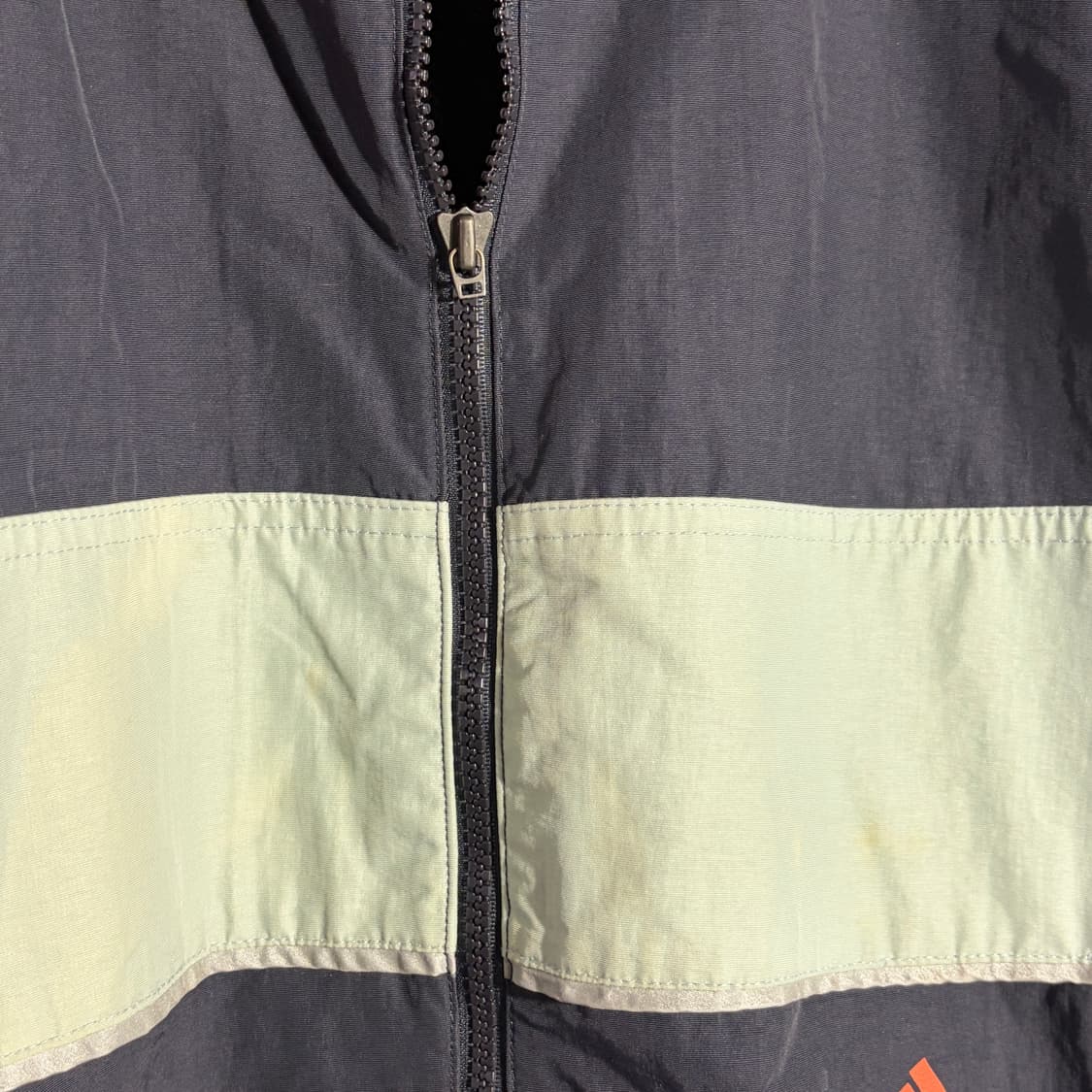 아디다스 빈티지 네이비 배색 바람막이 자켓 상품이미지4