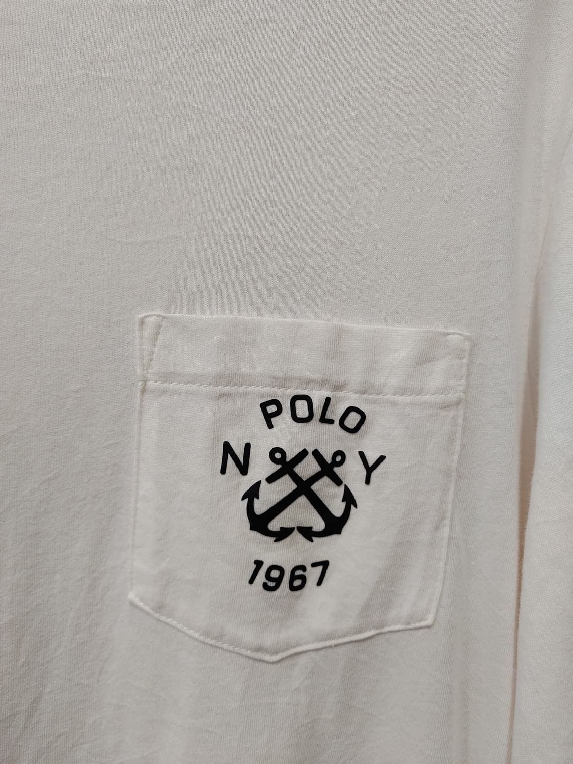 무배) 폴로 랄프로렌 네이비 프린팅 긴팔 티셔츠 - L 상품이미지3