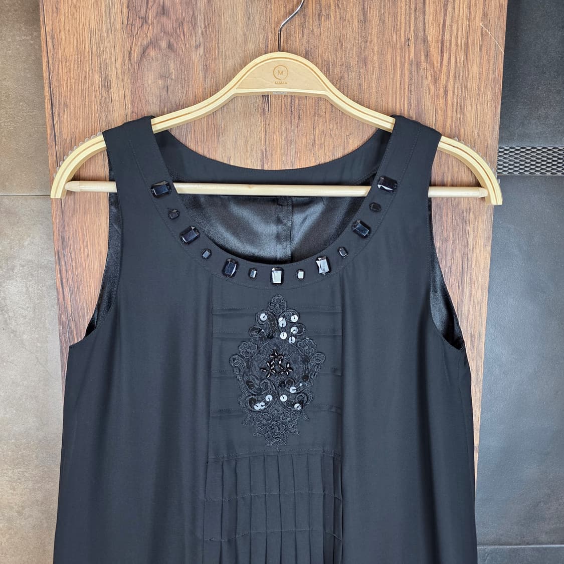 비즈 플리츠 미니원피스 상품이미지2