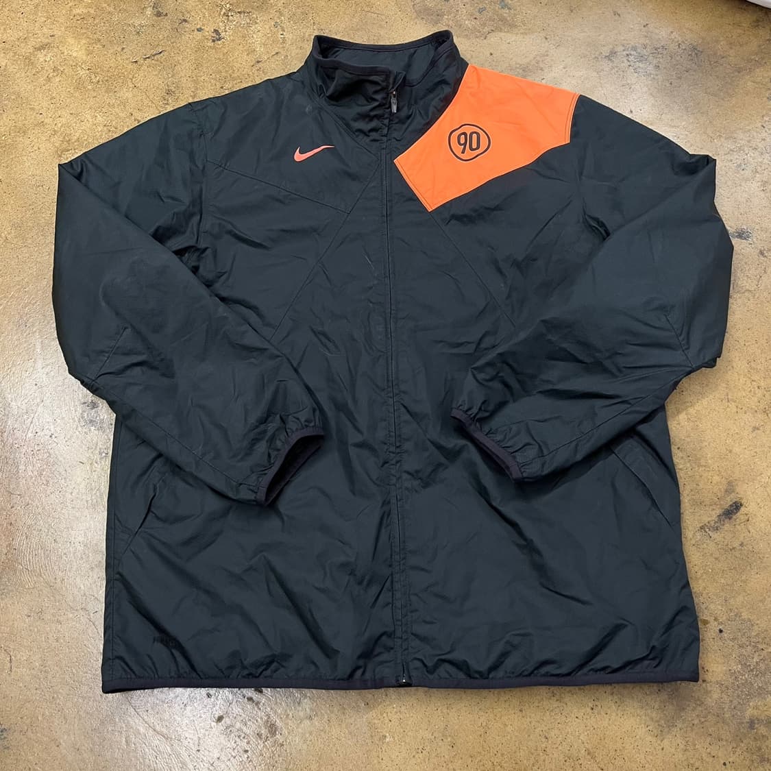 [정품/XL] 나이키 바람막이 블랙 오렌지 b18 상품이미지2