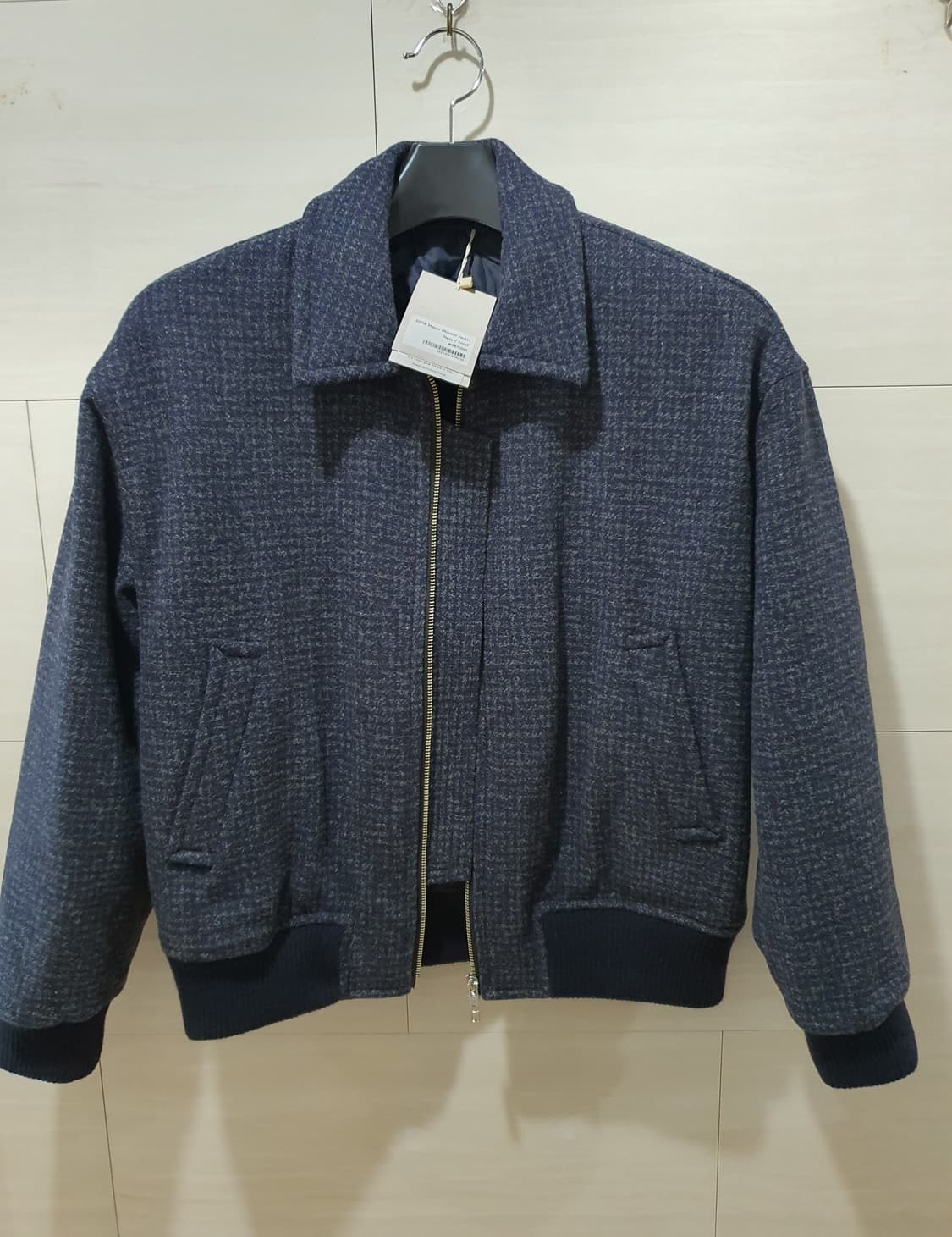 [홀리선] 울 블루종 트위드 자켓 - 네이비 상품이미지6