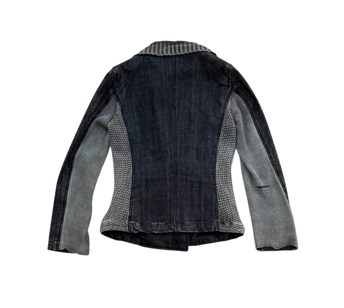 아츠로 타마야 하이넥 데님 니트 자켓 상품이미지2