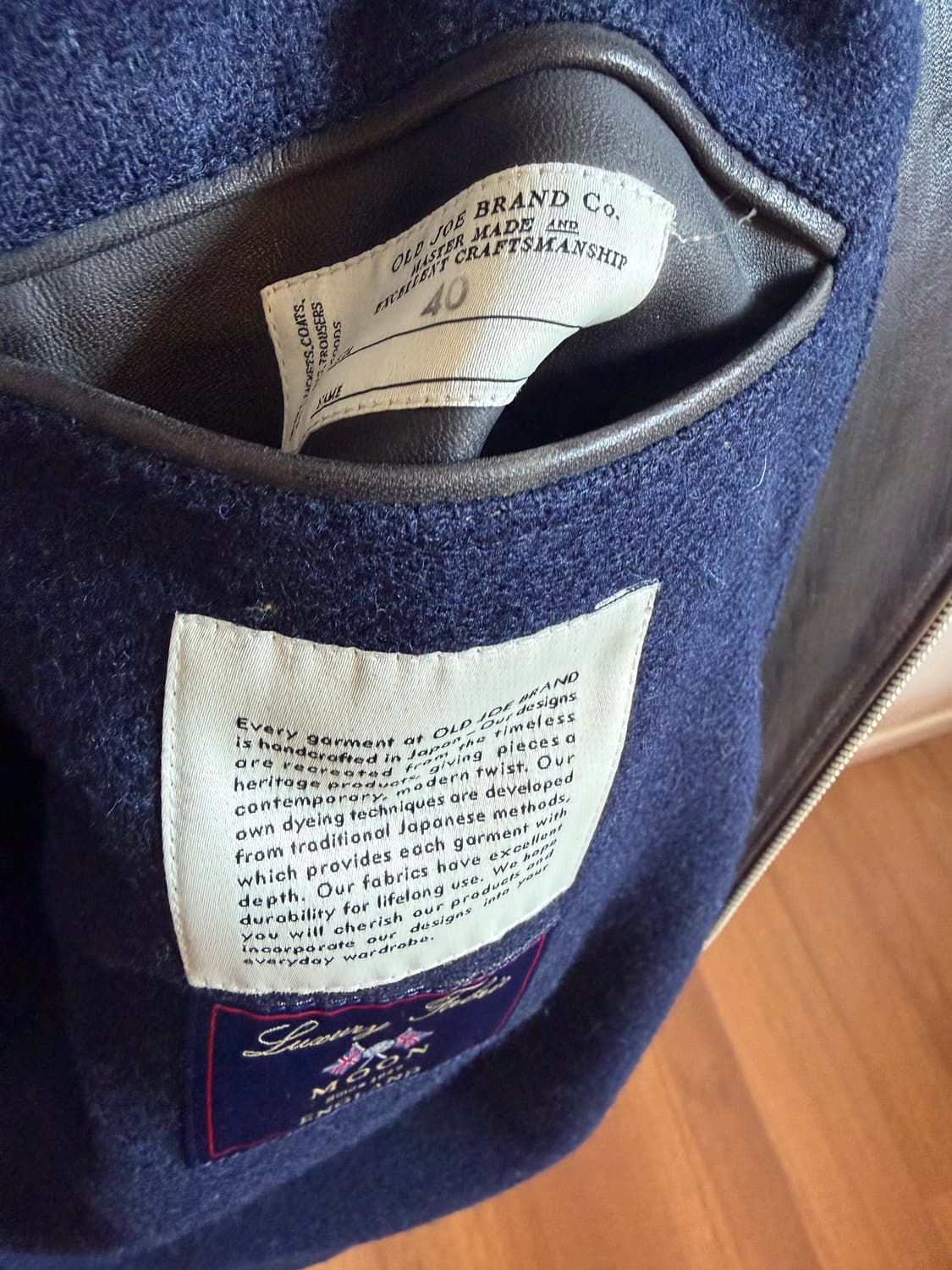 올드조 파티나 레더 자켓 (40) 상품이미지4