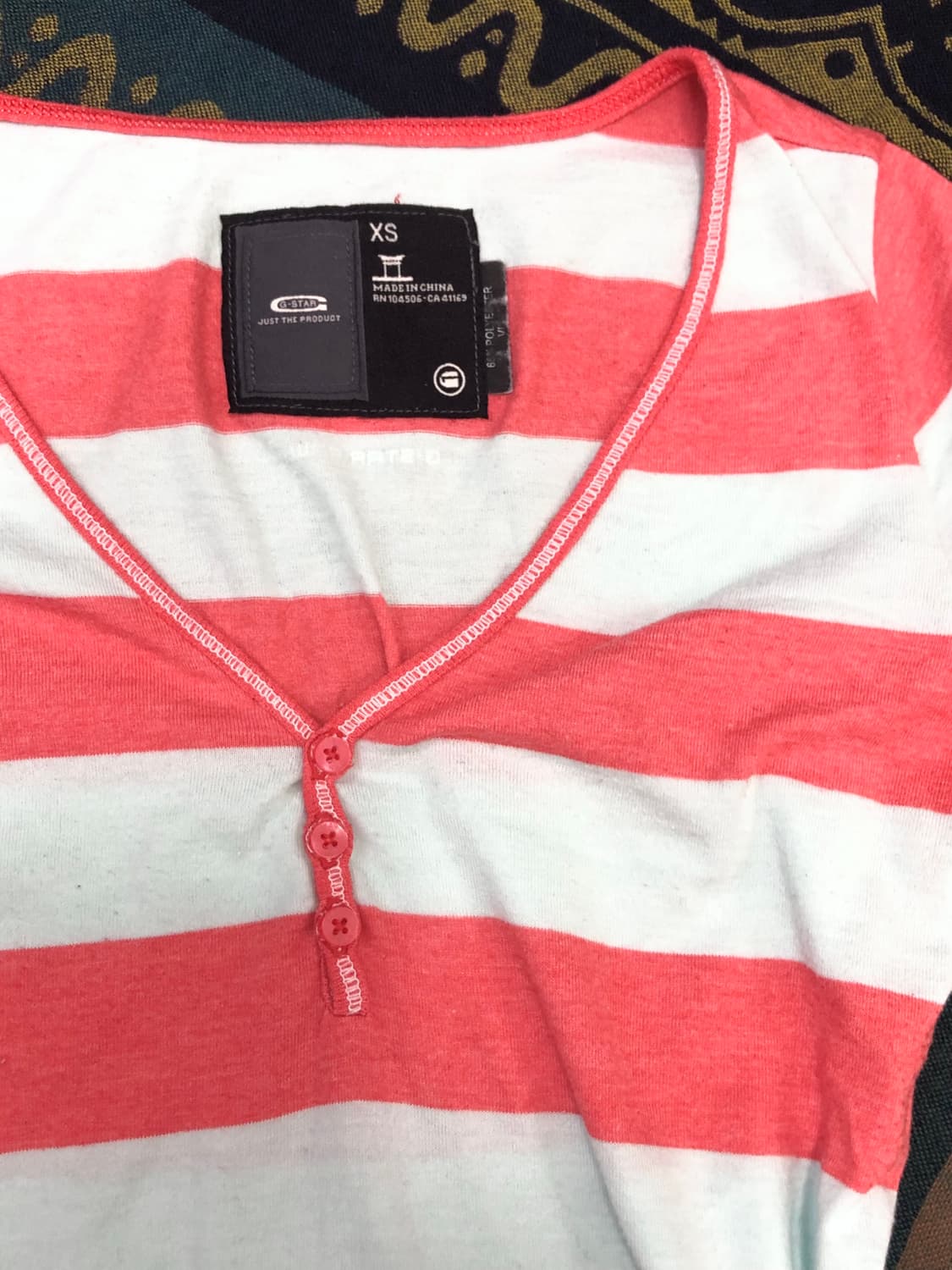 G-STAR striped henley top 상품이미지3