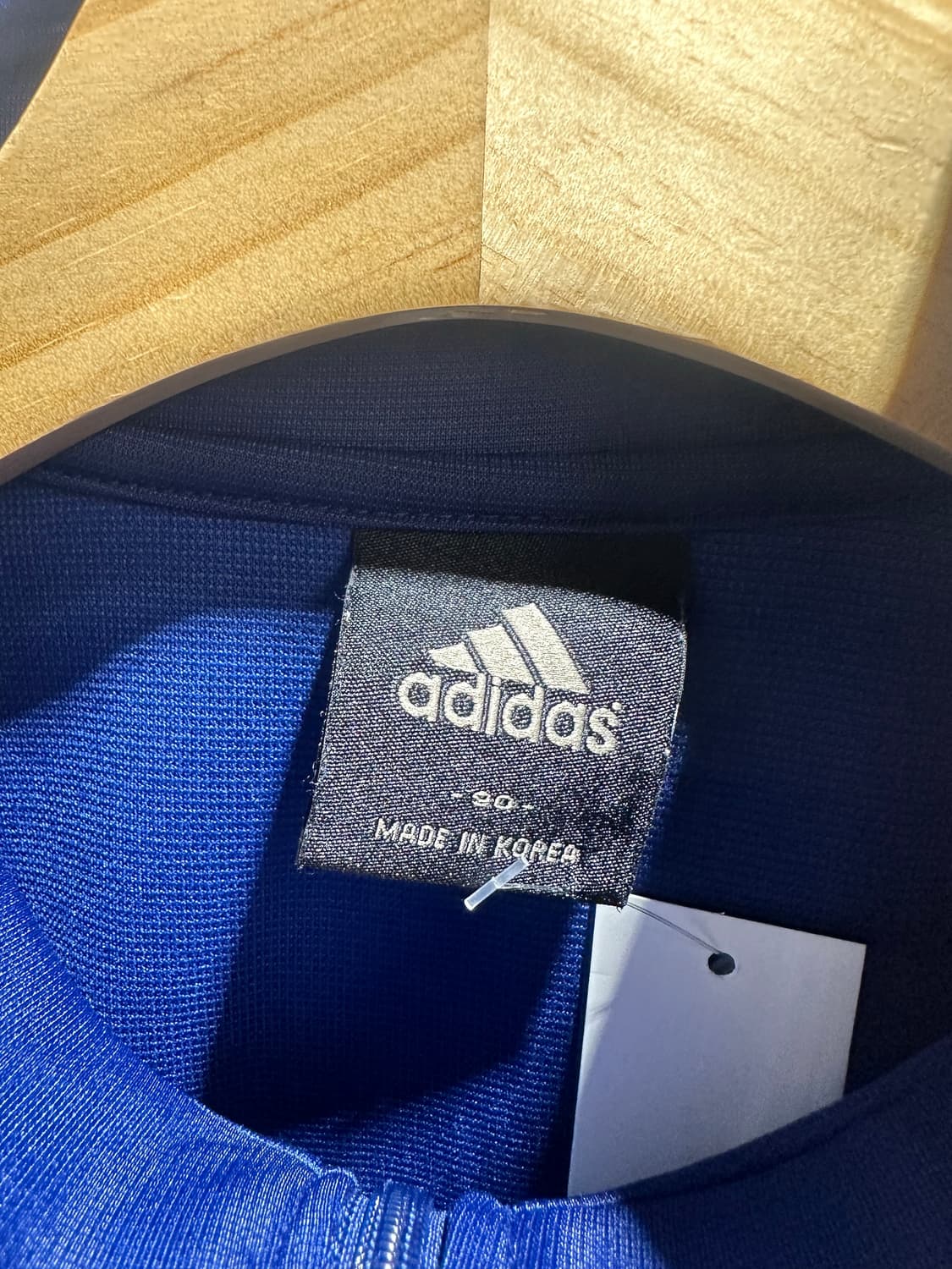 M 아디다스 큐빅 로고 네이비 핑크 트랙탑 상품이미지4