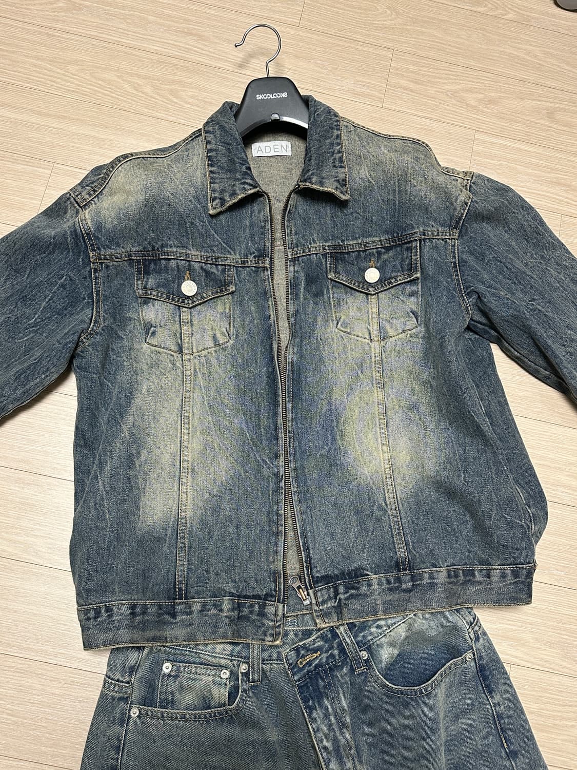 코시하루 플랑 리얼 워싱 데님 셋업 상품이미지4