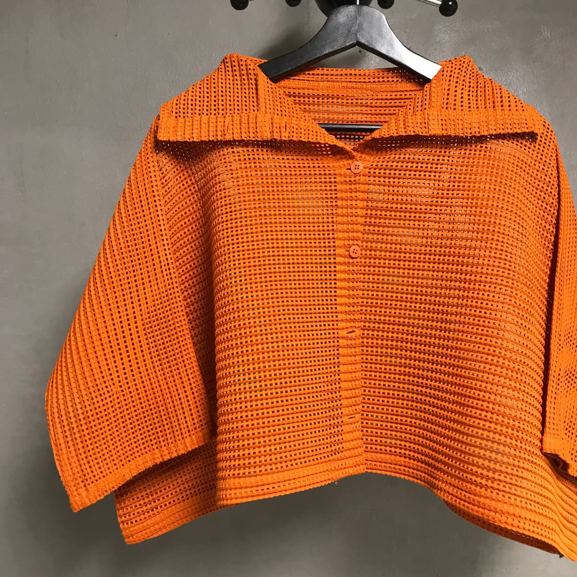 미 이세이 미야케 메쉬 자켓 오렌지 -(W) 상품이미지2