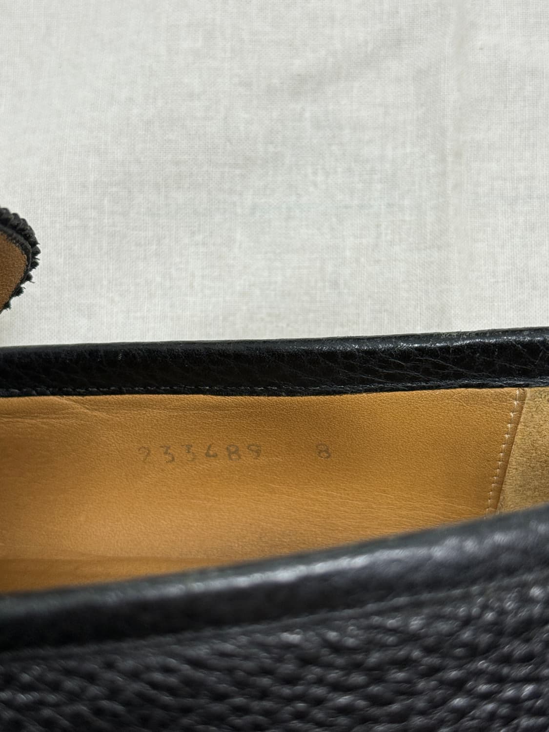 구찌 그레인 레더 로퍼 블랙 uk8 상품이미지6