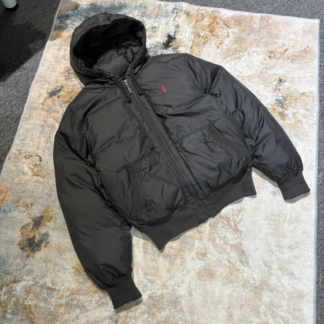 폴로 래드포니00s 빈티지 봄버 후드패딩 상품이미지1