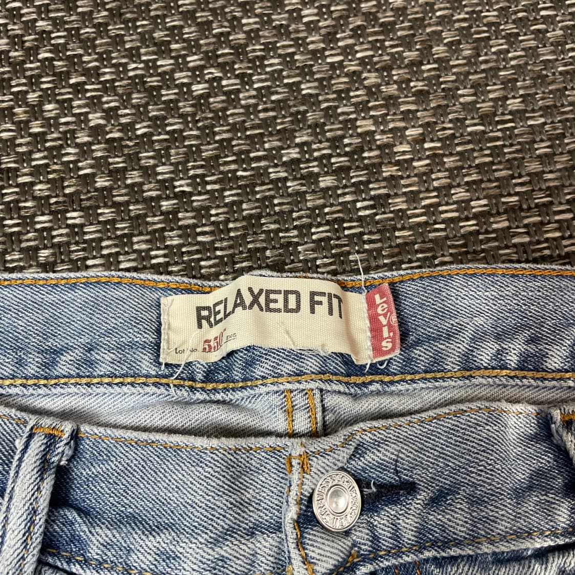 (38) 리바이스 550 38X34 연청 데님 팬츠 상품이미지3