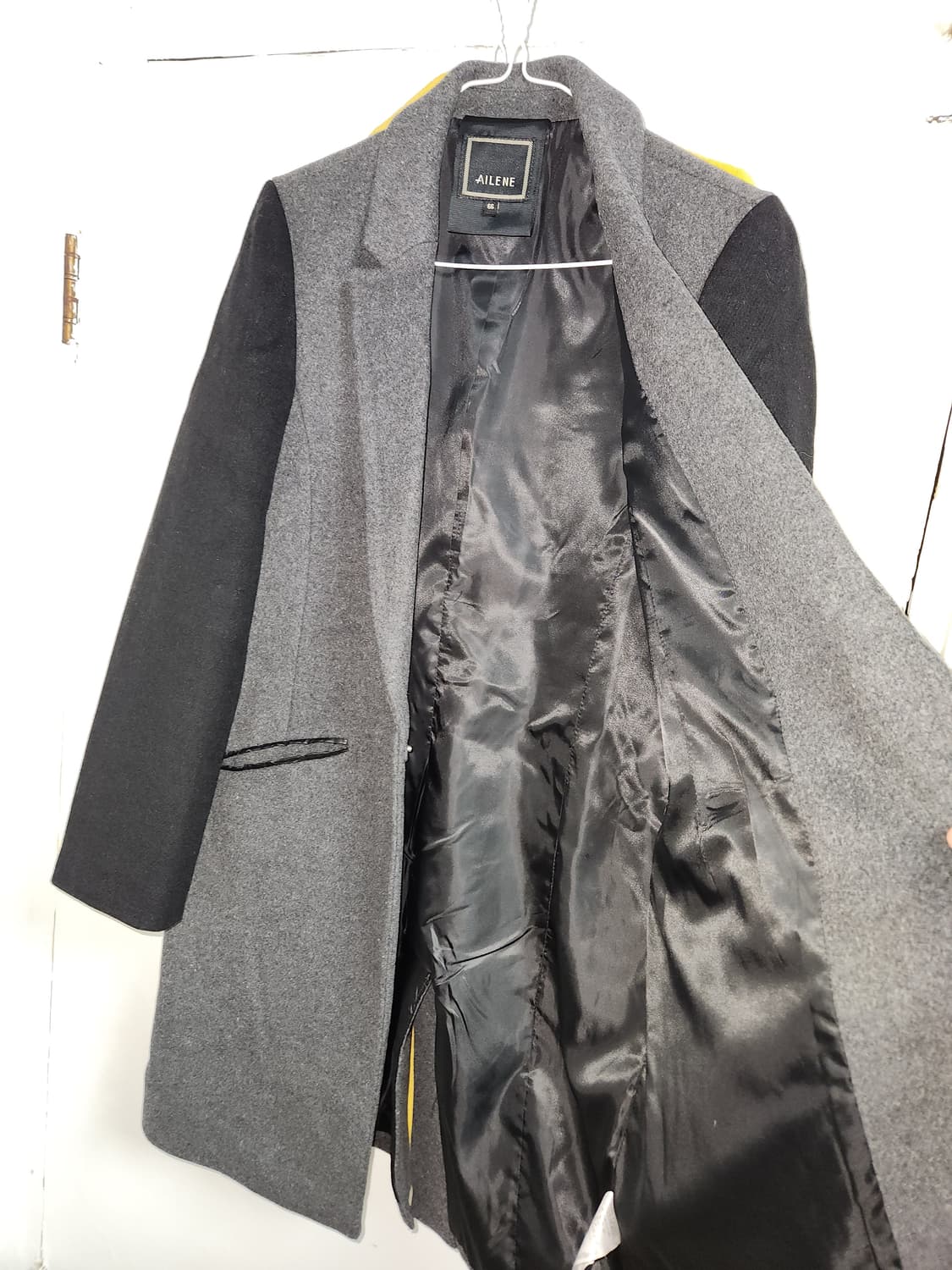 AILENE 배색 모직 코트66(90-160) 상품이미지4