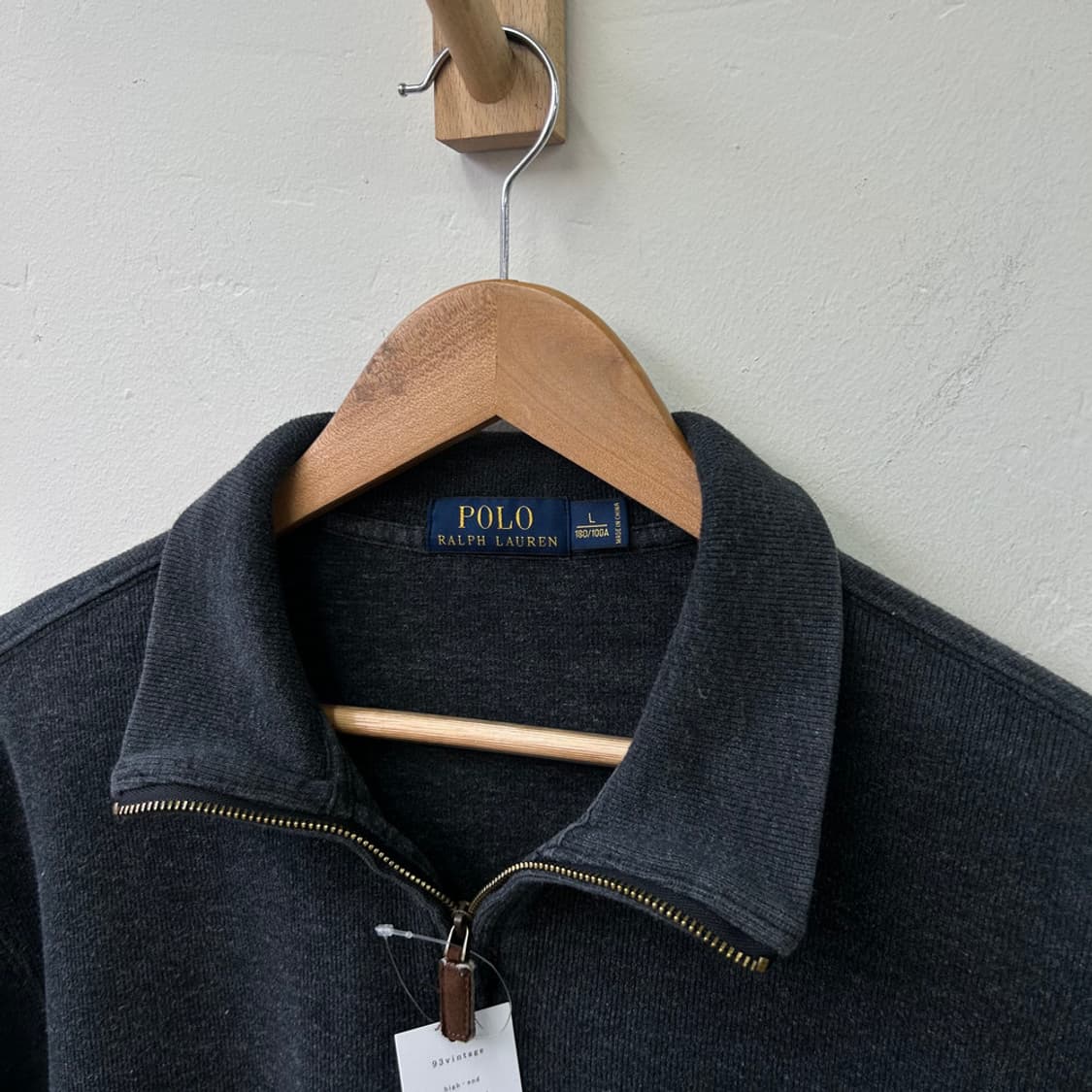 16276 - 폴로 랄프로렌 차콜 반집업 니트 상품이미지3