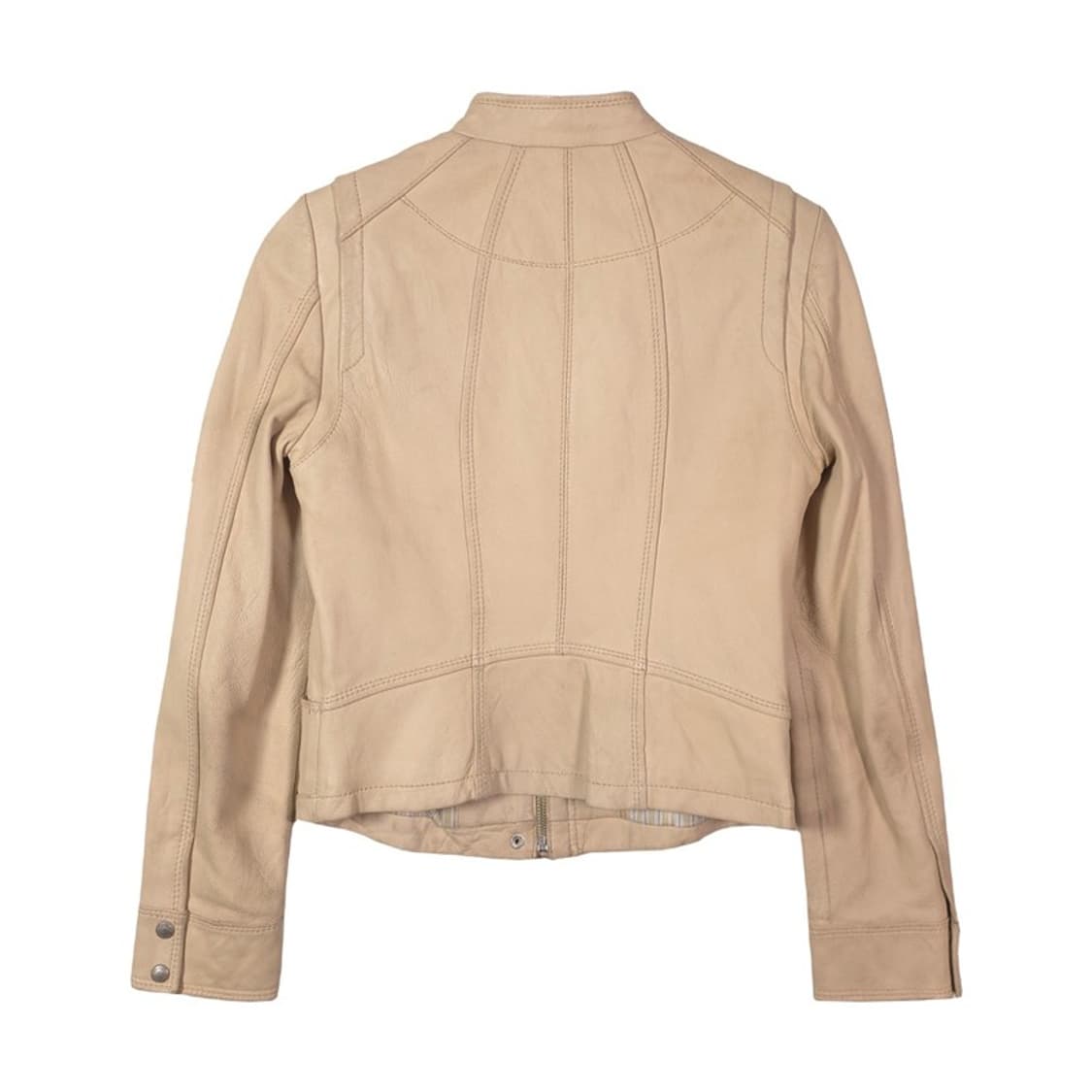 톰보이 빈티지 베이지 램스킨 싱글 라이더 자켓 85 상품이미지2