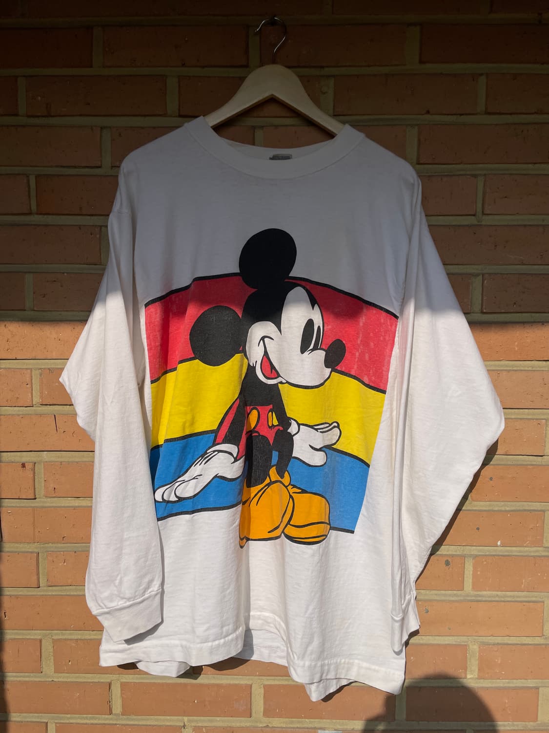 [XL] 90s Made USA 미키마우스 빈티지 롱 슬리브 긴팔 티셔츠 상품이미지1