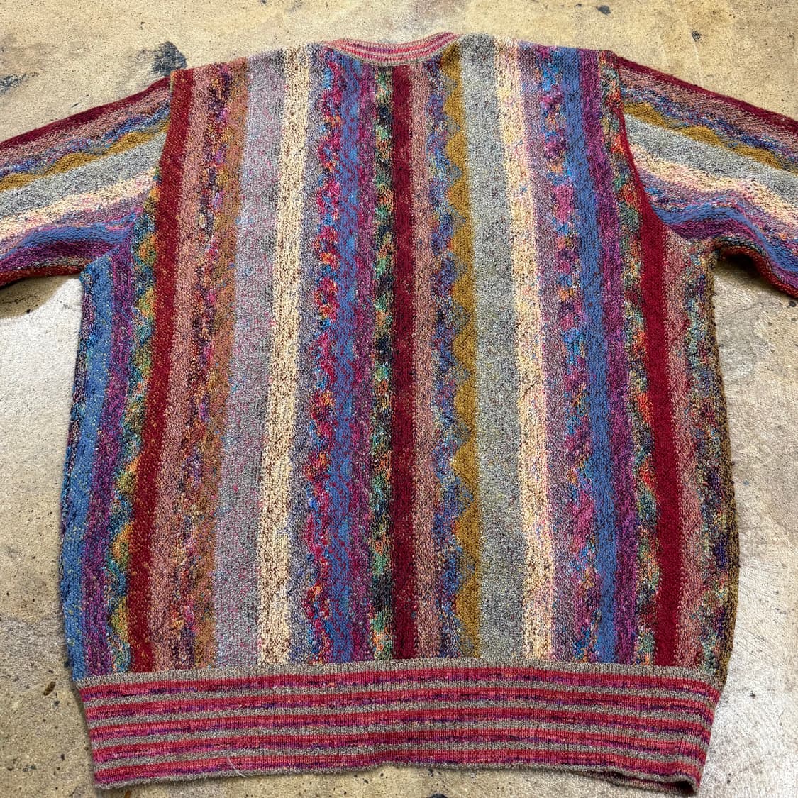 [정품/XL] solo 빈티지 케이블 니트 가디건 b8 상품이미지4