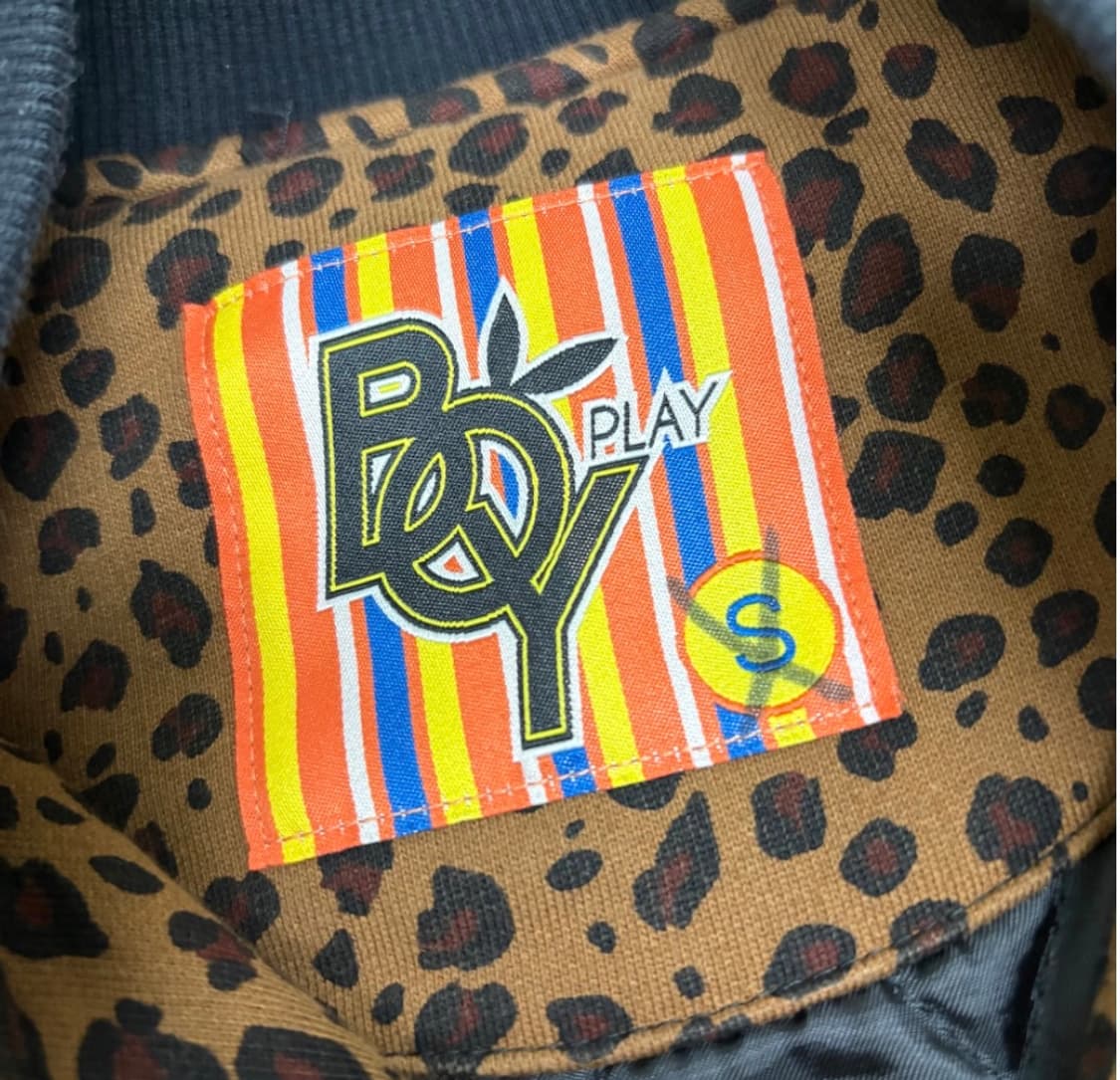 플레이보이 레오파드 퀄팅 걸즈 바시티 자켓(S) 상품이미지3