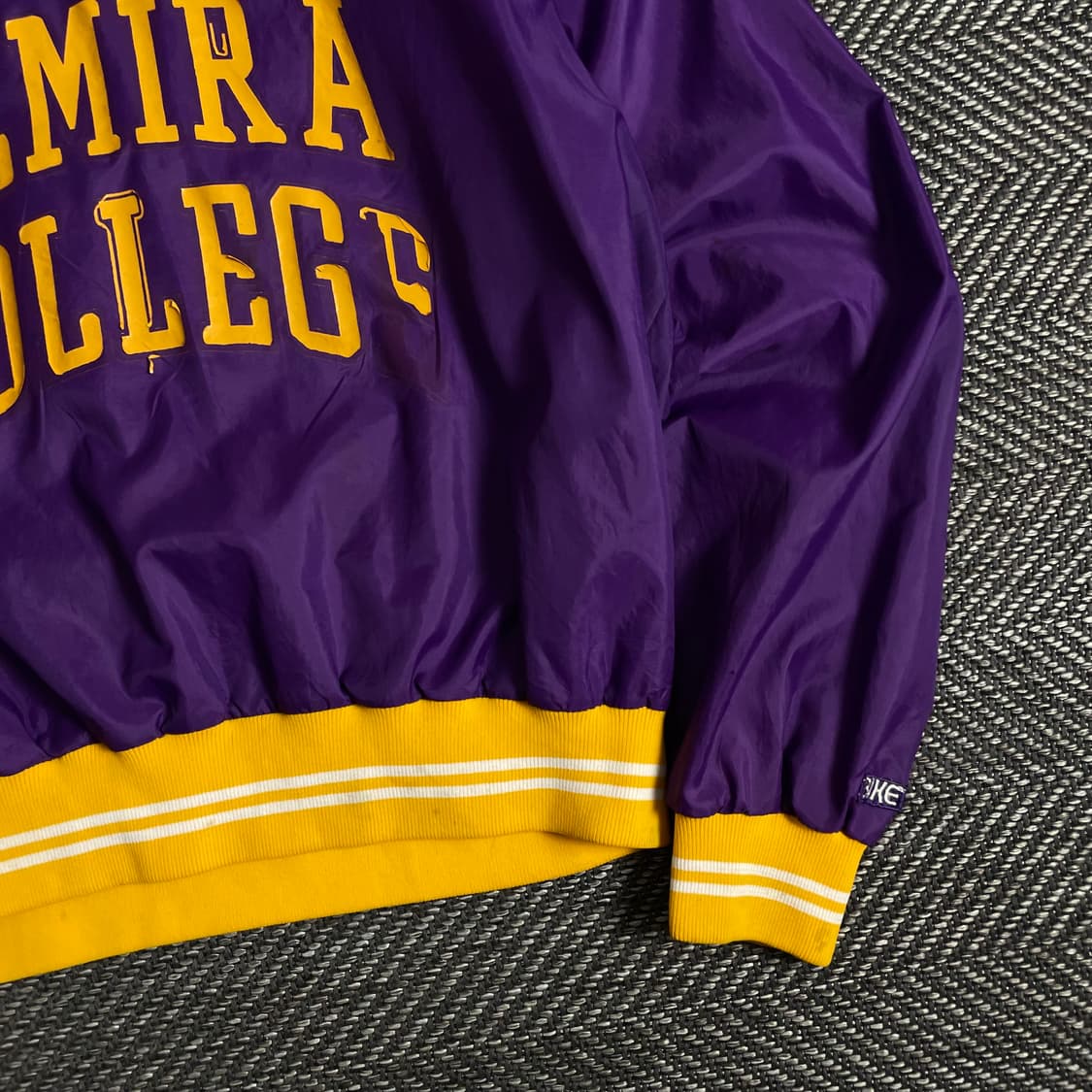 00s USA 빈티지 컬리지 우븐 웜업y 2897 상품이미지3