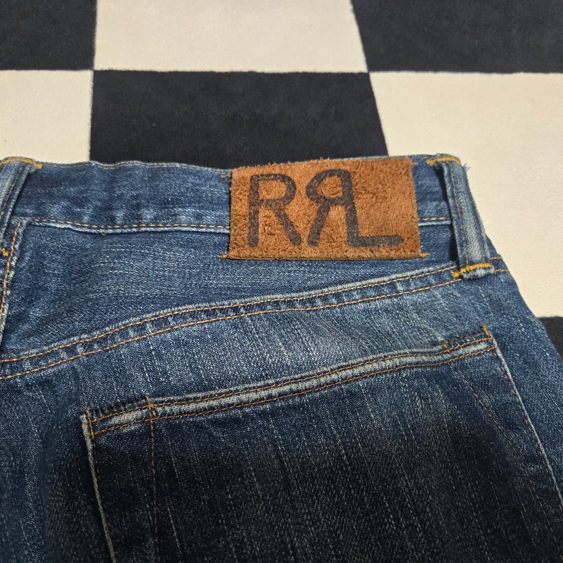 32x28 RRL 더블알엘 슬림핏 재팬 셀비지 데님 상품이미지6