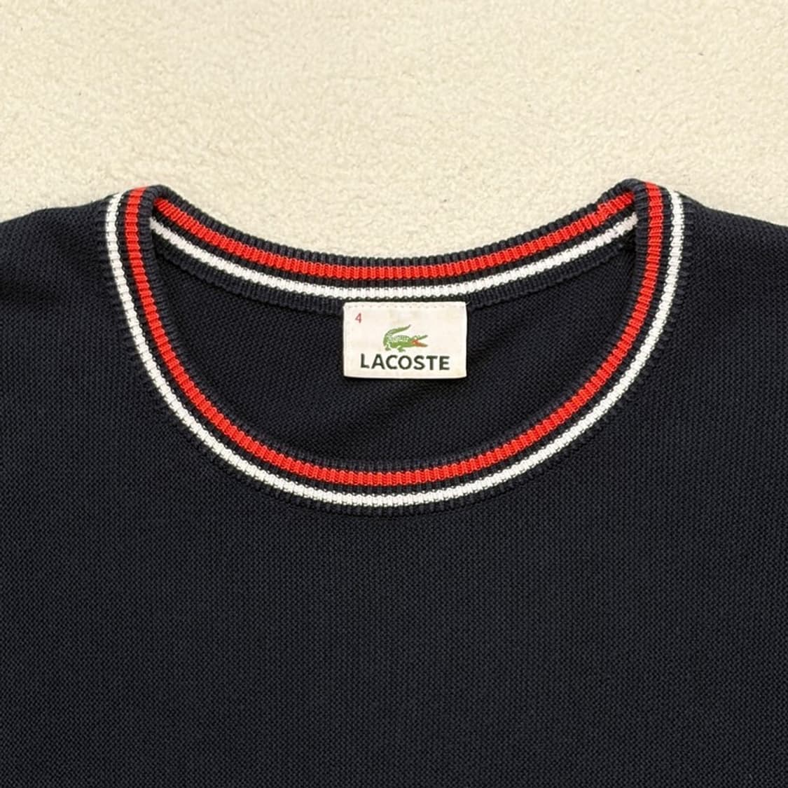 LACOSTE 코튼 크루넥 니트 4 상품이미지4