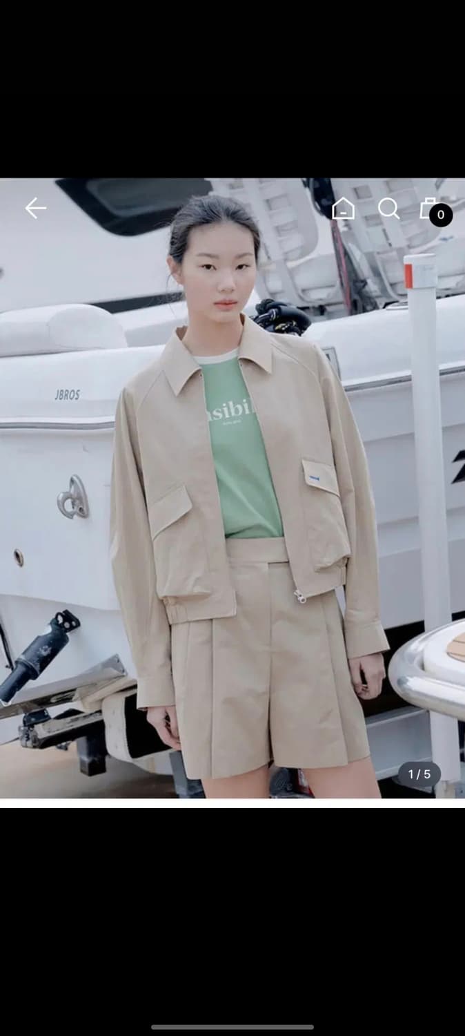 구호플러스 빅포켓 집업 점퍼 베이지 상품이미지1