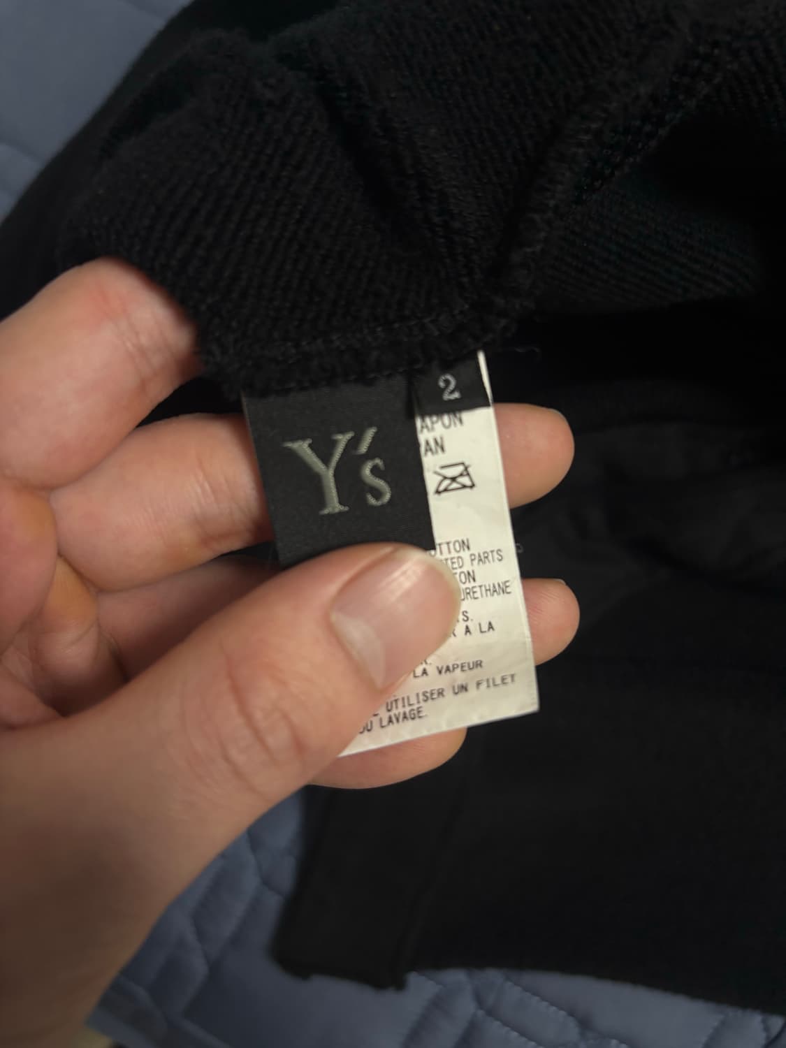 요지야마모토 버튼 디테일 비대칭 맨투맨 상품이미지4