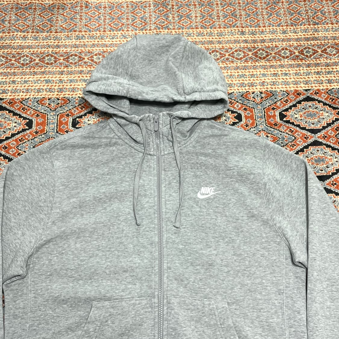 나이키 그레이 하이넥 기모 후드집업 남성M  상품이미지2