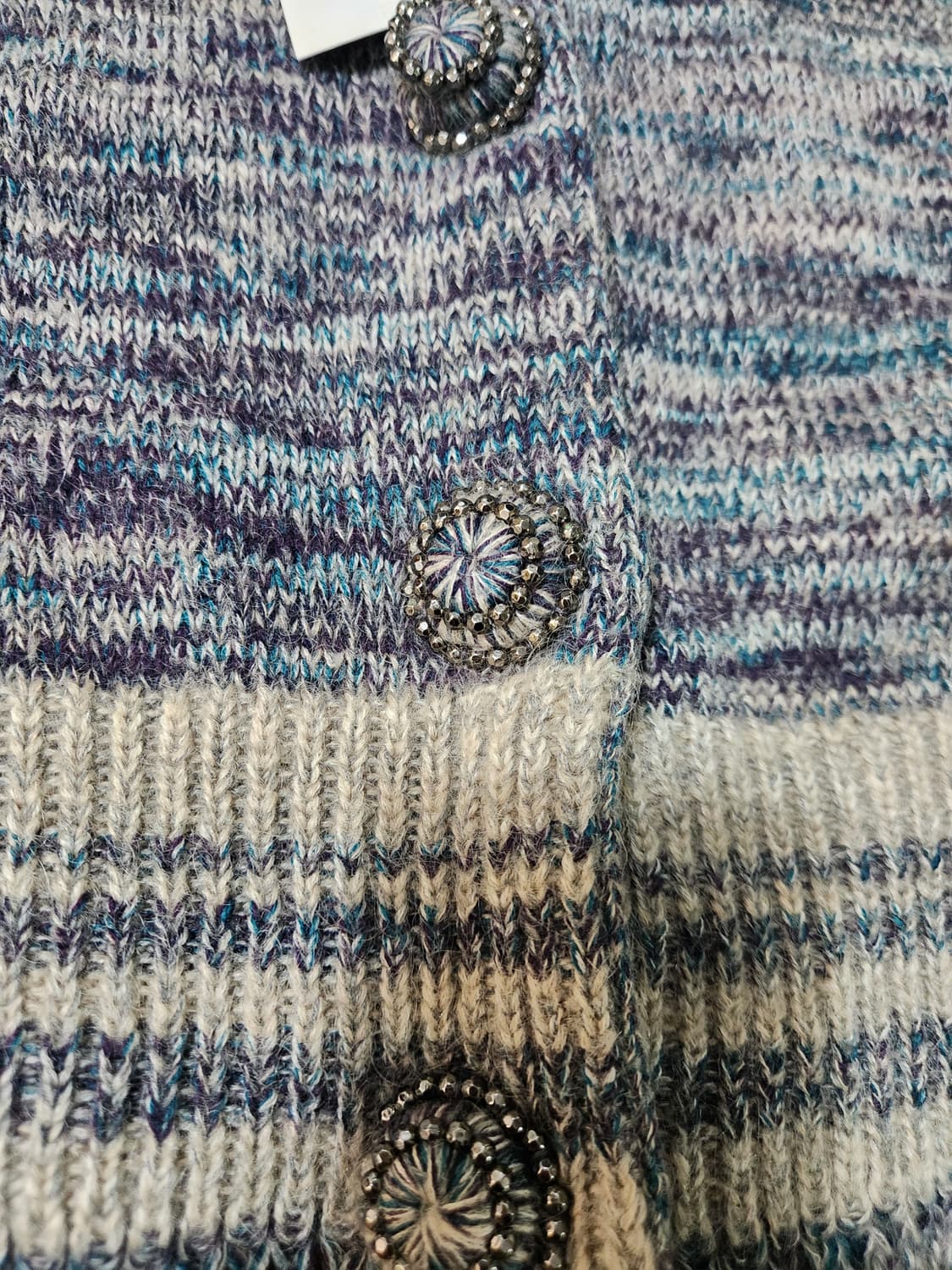 O'2nd 컬러 배색 니트 가디건 상품이미지2