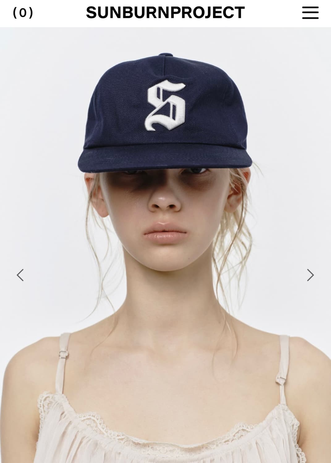 Sunburnproject ball cap , navy 상품이미지1
