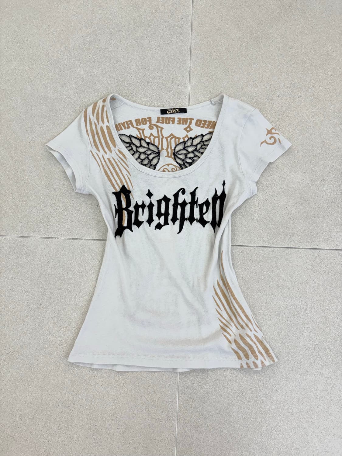 Glitz 시스루 날개 반팔 상품이미지2