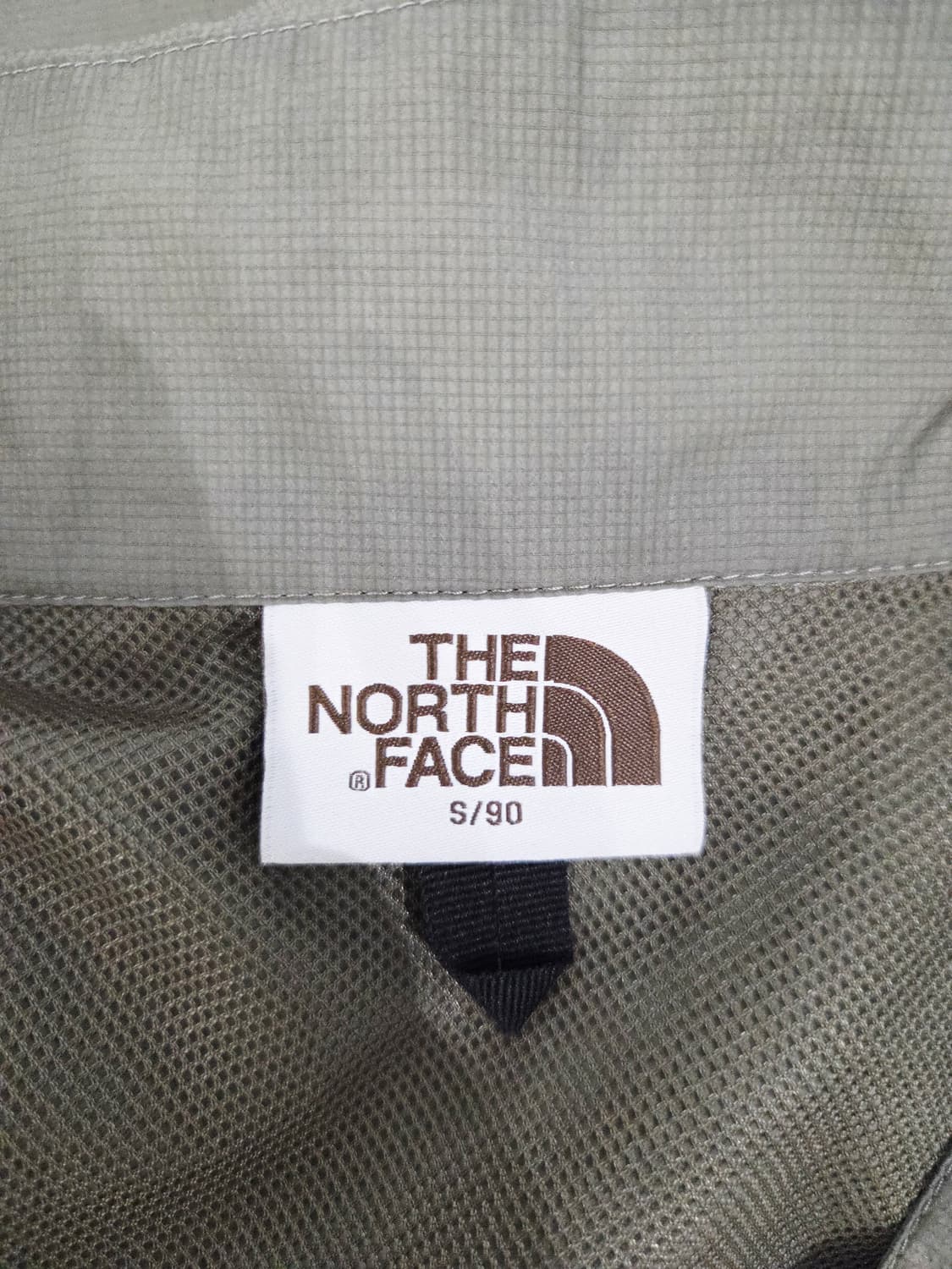 노스페이스 나일론 집업 바람막이 자켓 카키 상품이미지7