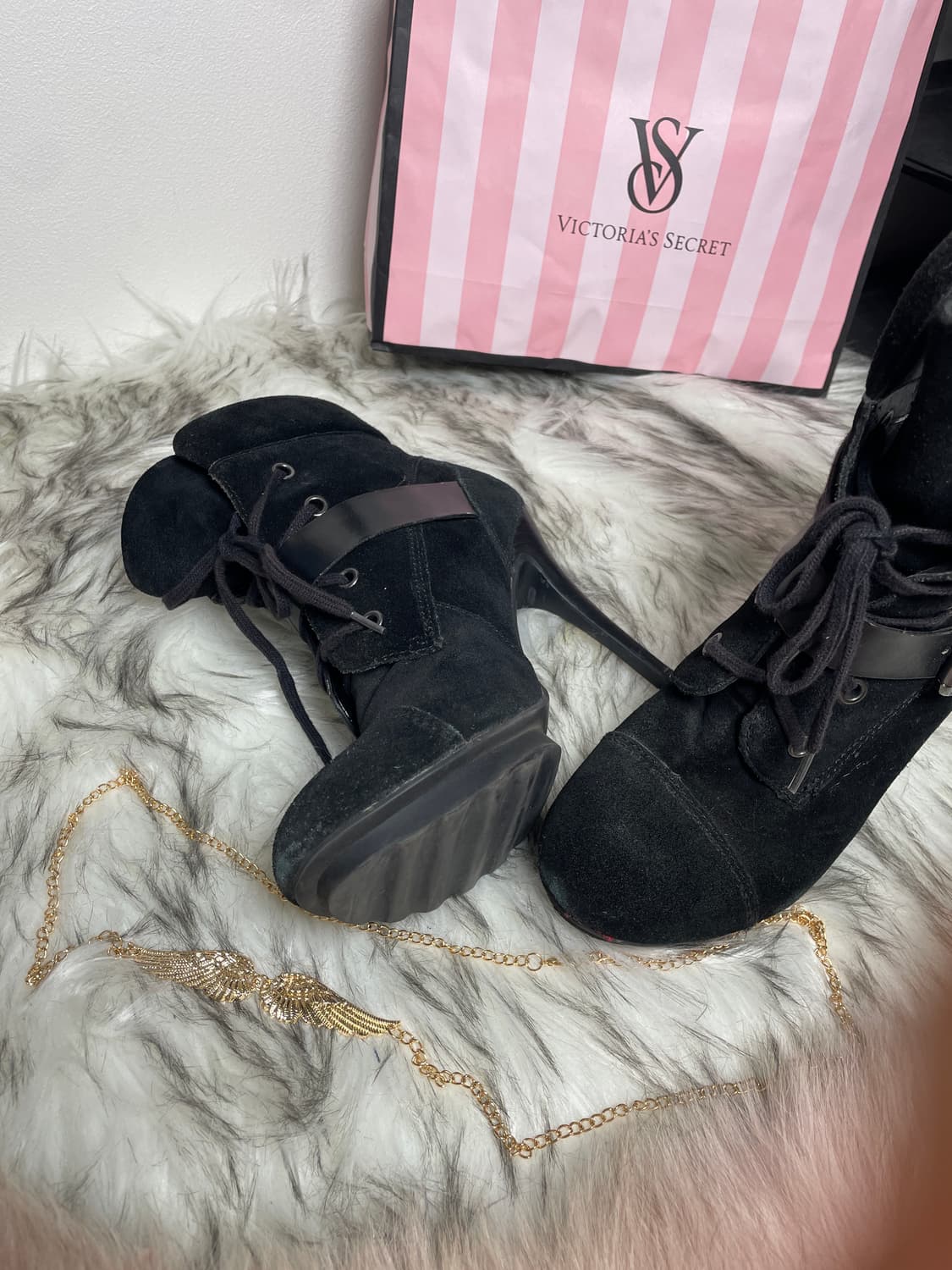 GUESS 버클 앵클 부츠힐 레이스업 상품이미지6