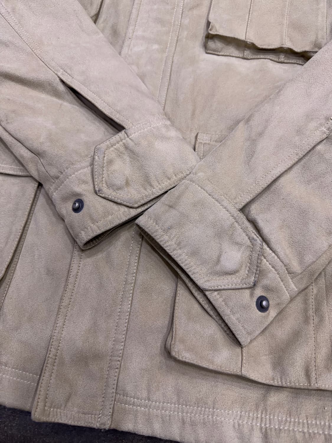 DJ Honda 에코 스웨이드 필드자켓 야상 베이지 L 상품이미지7