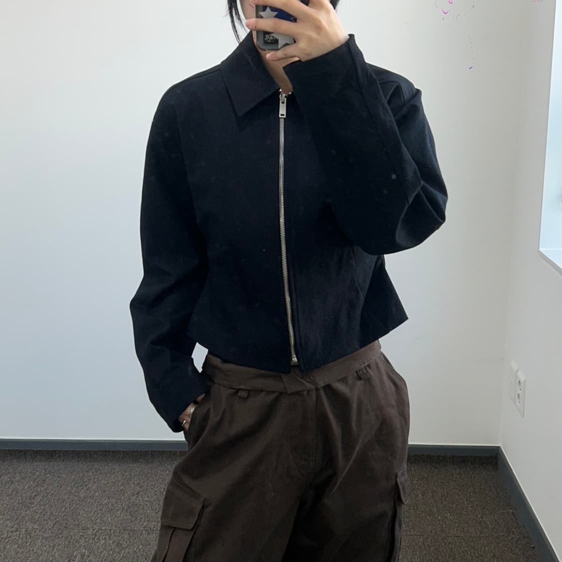 Cos 코스 데드스탁 블랙 코튼 자켓 상품이미지1