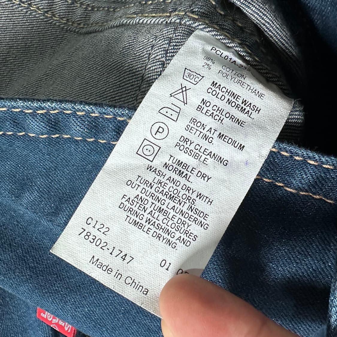 리바이스 우먼스 타입원 데님 자켓  상품이미지7