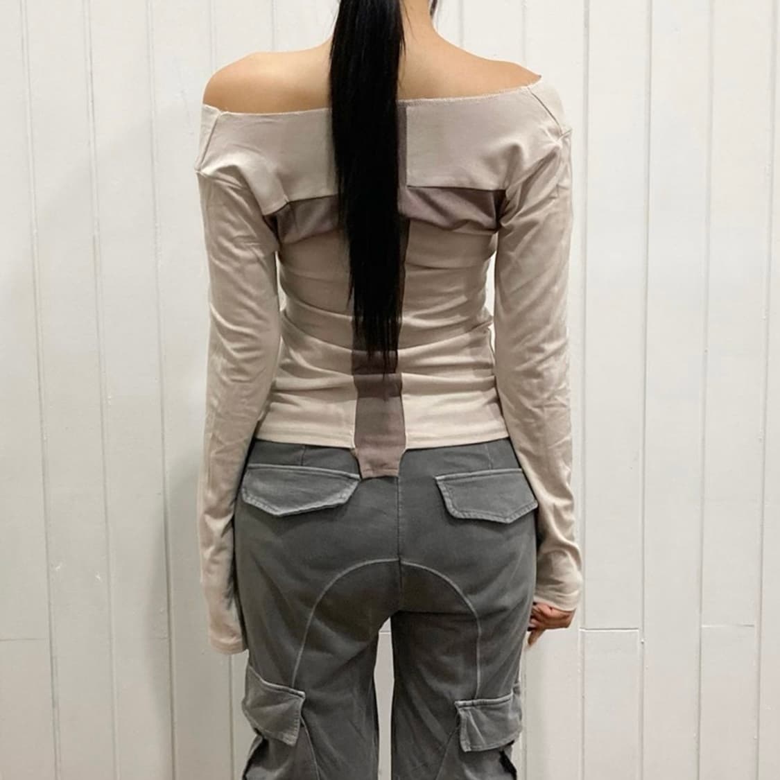 y2k vintage cutout long sleeve 상품이미지3