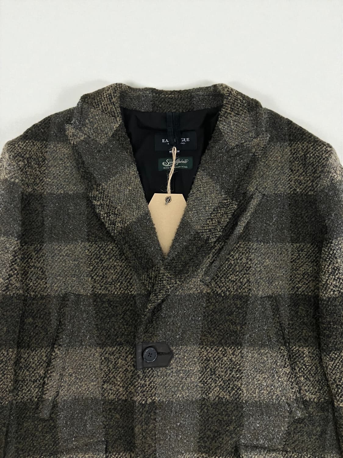 이스트로그 체스터필드 코트 브라운 체크 M사이즈 상품이미지3