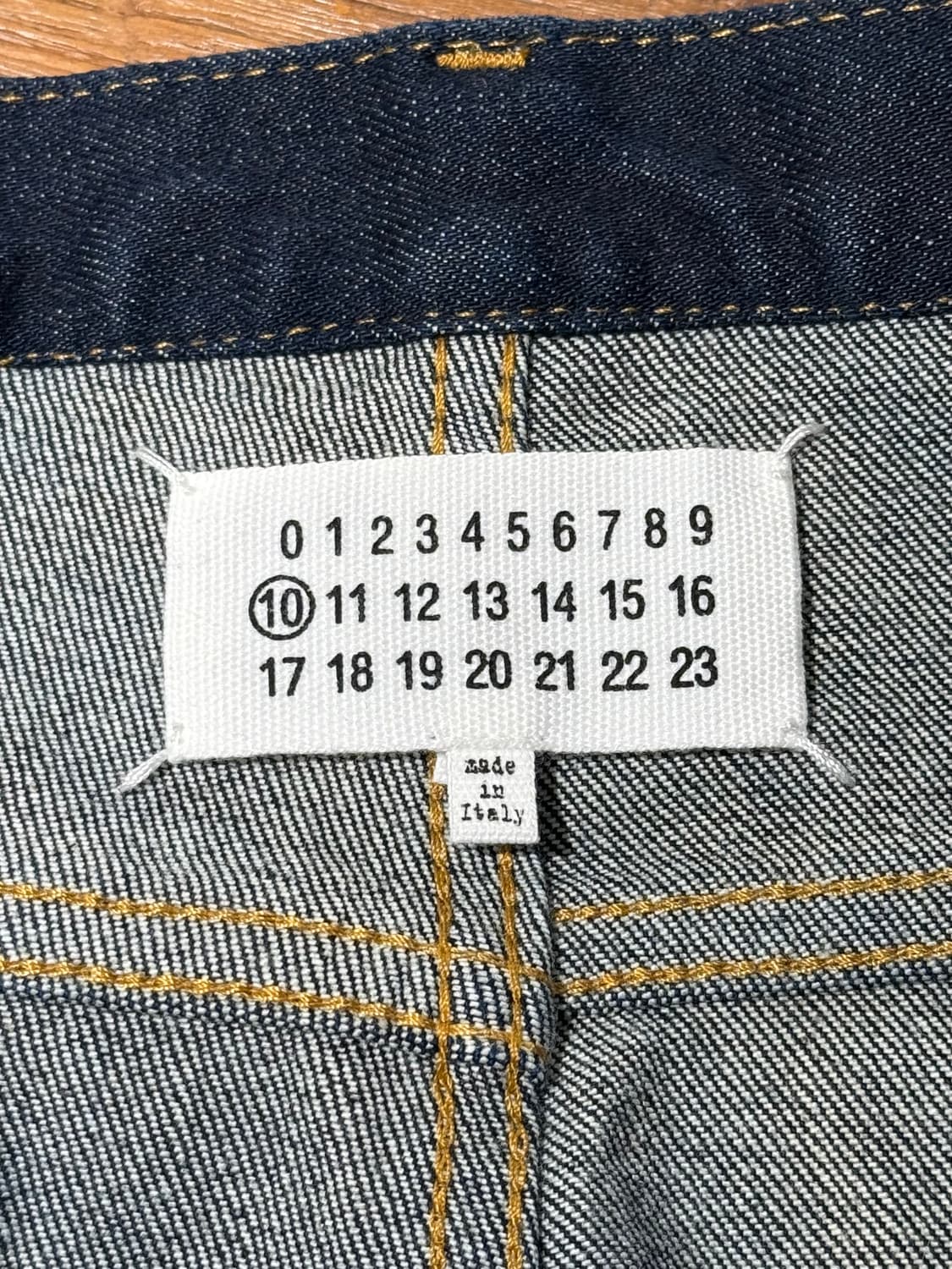 메종 마르지엘라 인디고 생지 데님 스트레이트핏 팬츠 상품이미지7