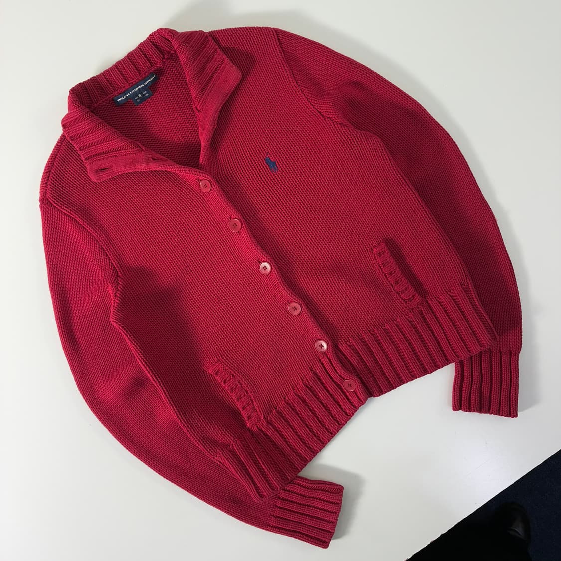 Polo  폴로 랄프로렌 자수 코튼 니트 버튼 가디건 상품이미지2