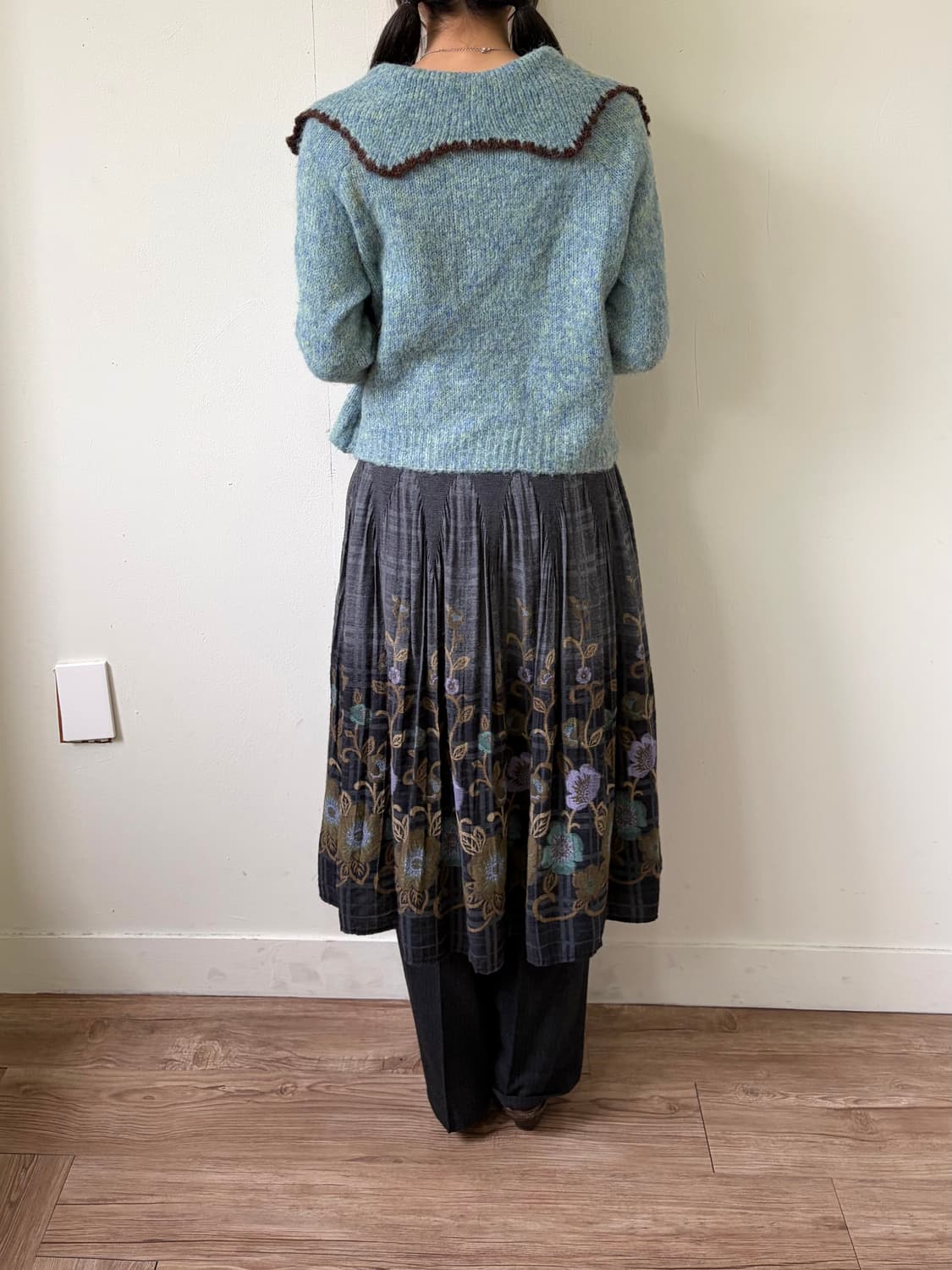 17kg 민트그린 오버 카라 가디건 상품이미지9