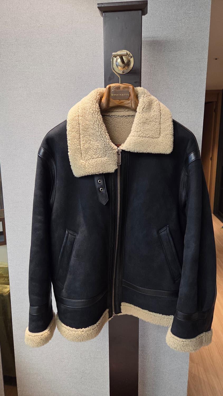 커스텀멜로우 천연양모 천연외피 무스탕 판매 상품이미지4