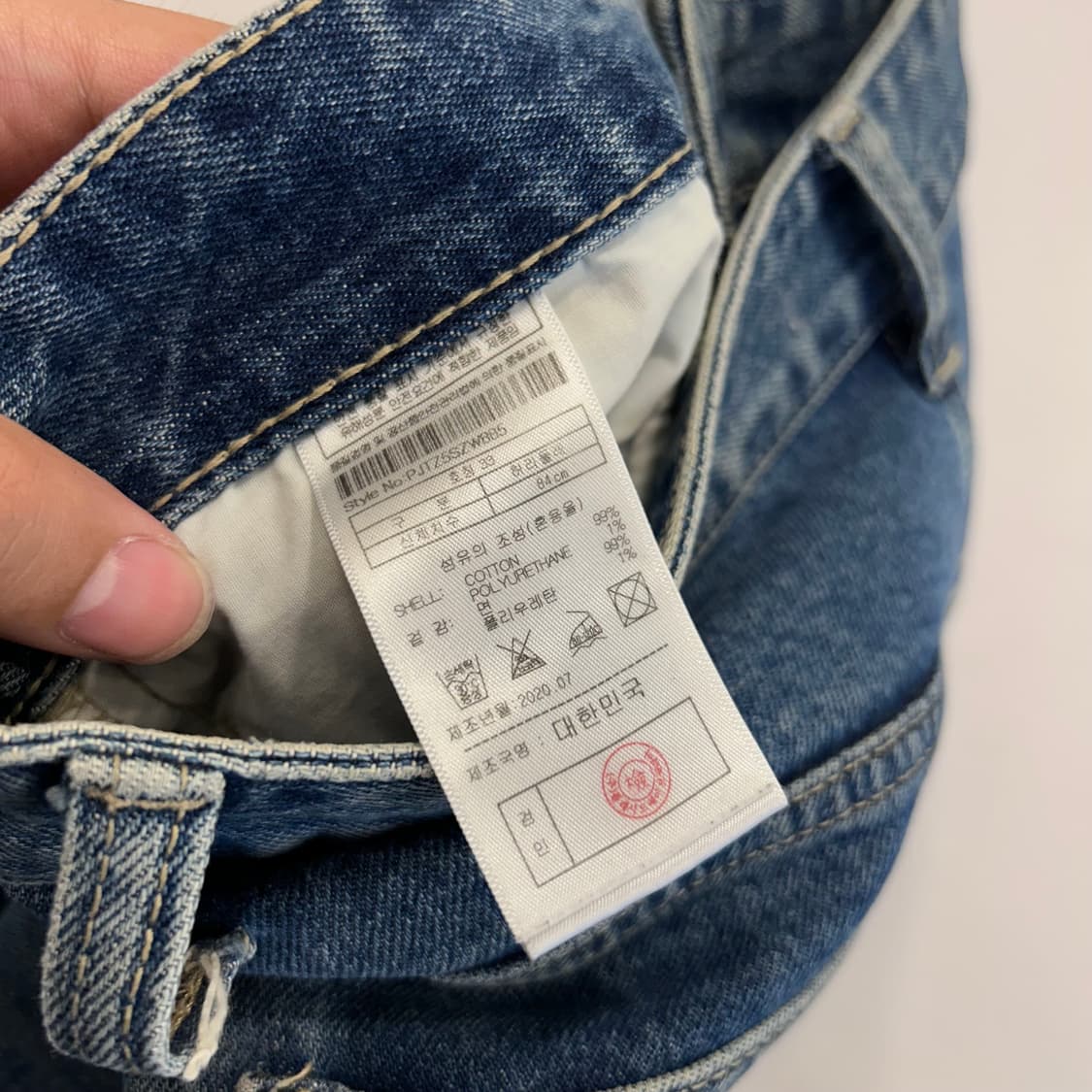 플랙 LOTS 와이드핏 중청 데님팬츠 상품이미지4