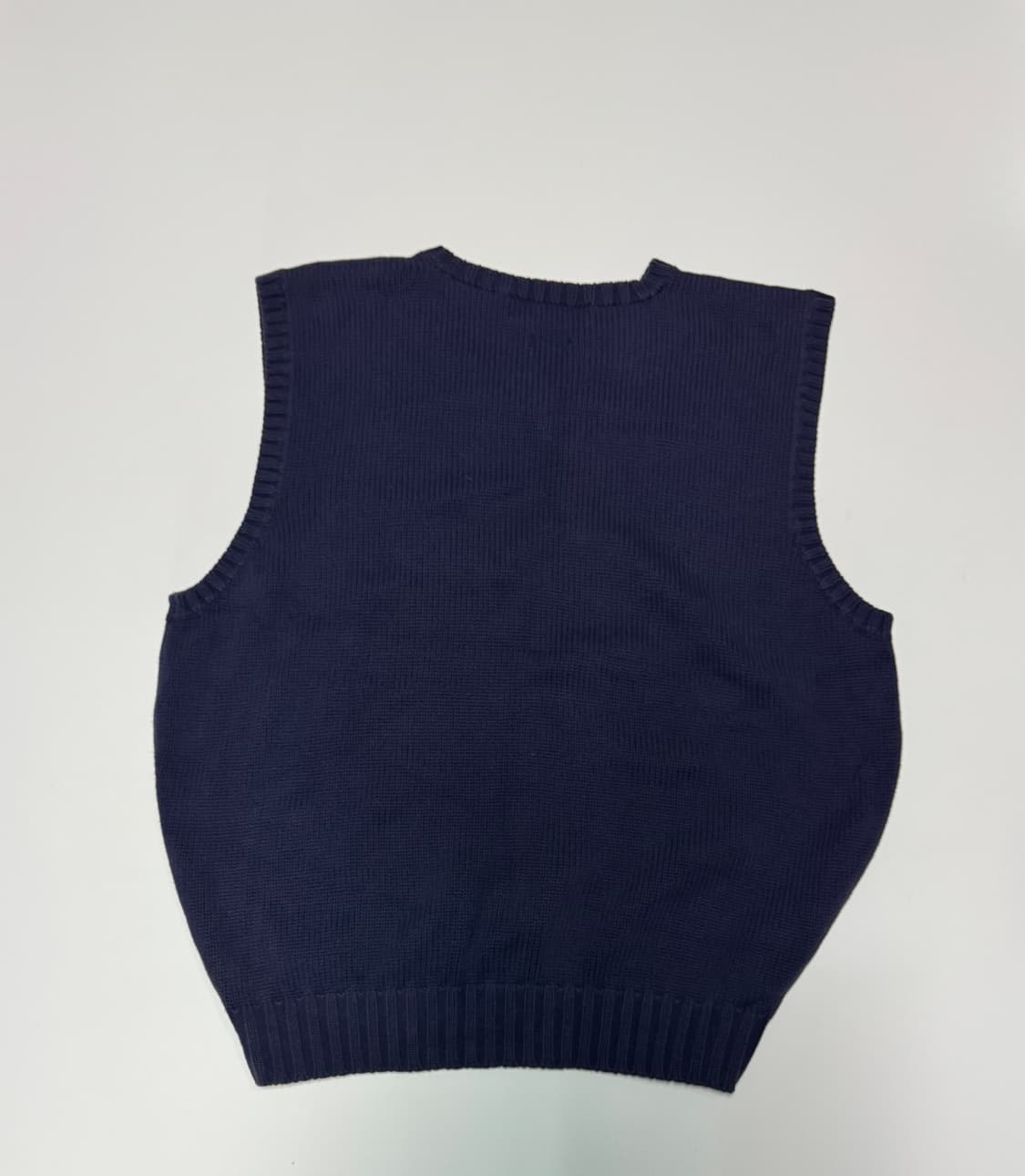 폴로 랄프로렌 코튼 니트 베스트 L 네이비 상품이미지2