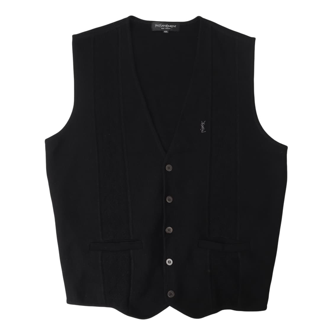입생로랑 케이블 니트 울 베스트 상품이미지1