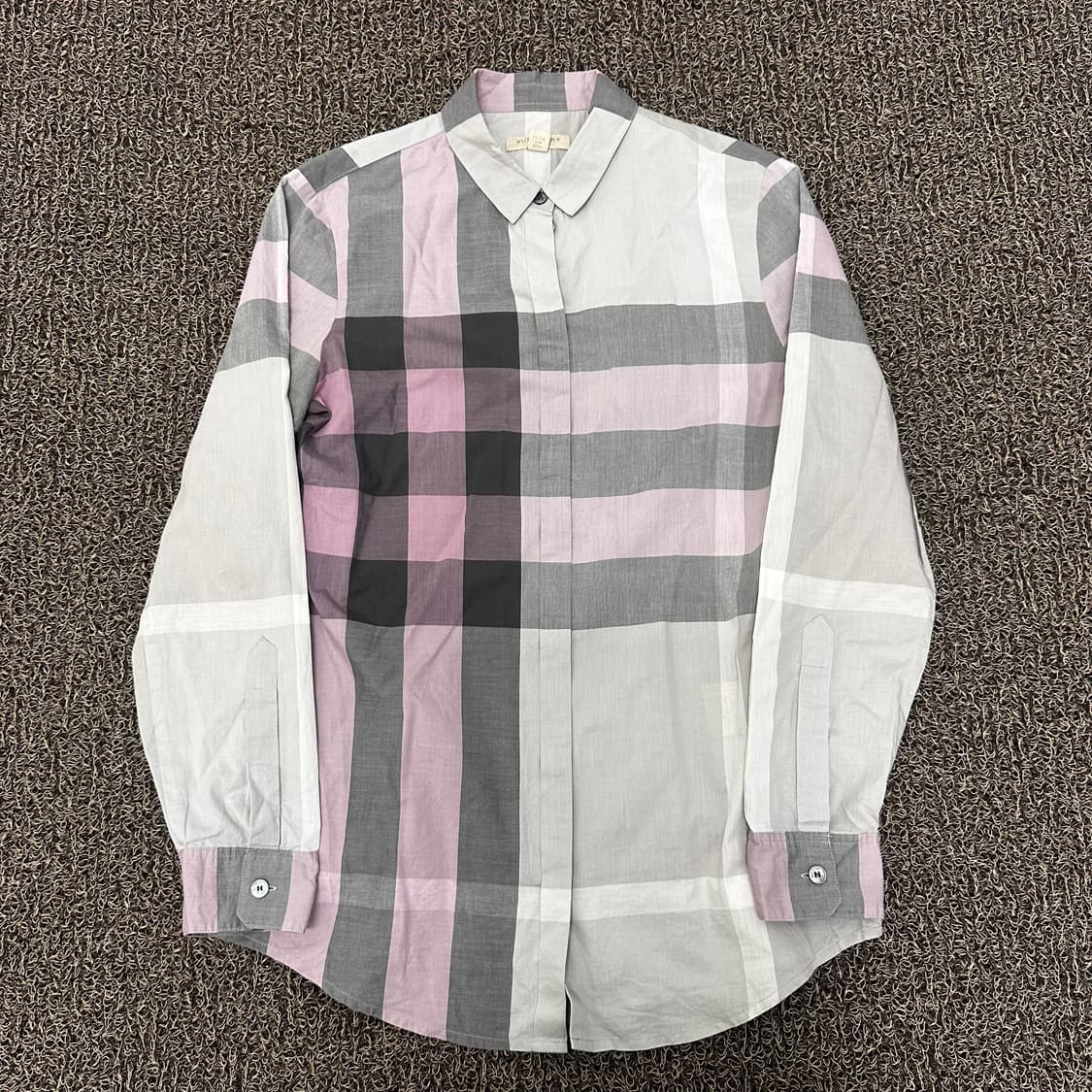 버버리 여성 체크 긴팔 셔츠 2XS 상품이미지1