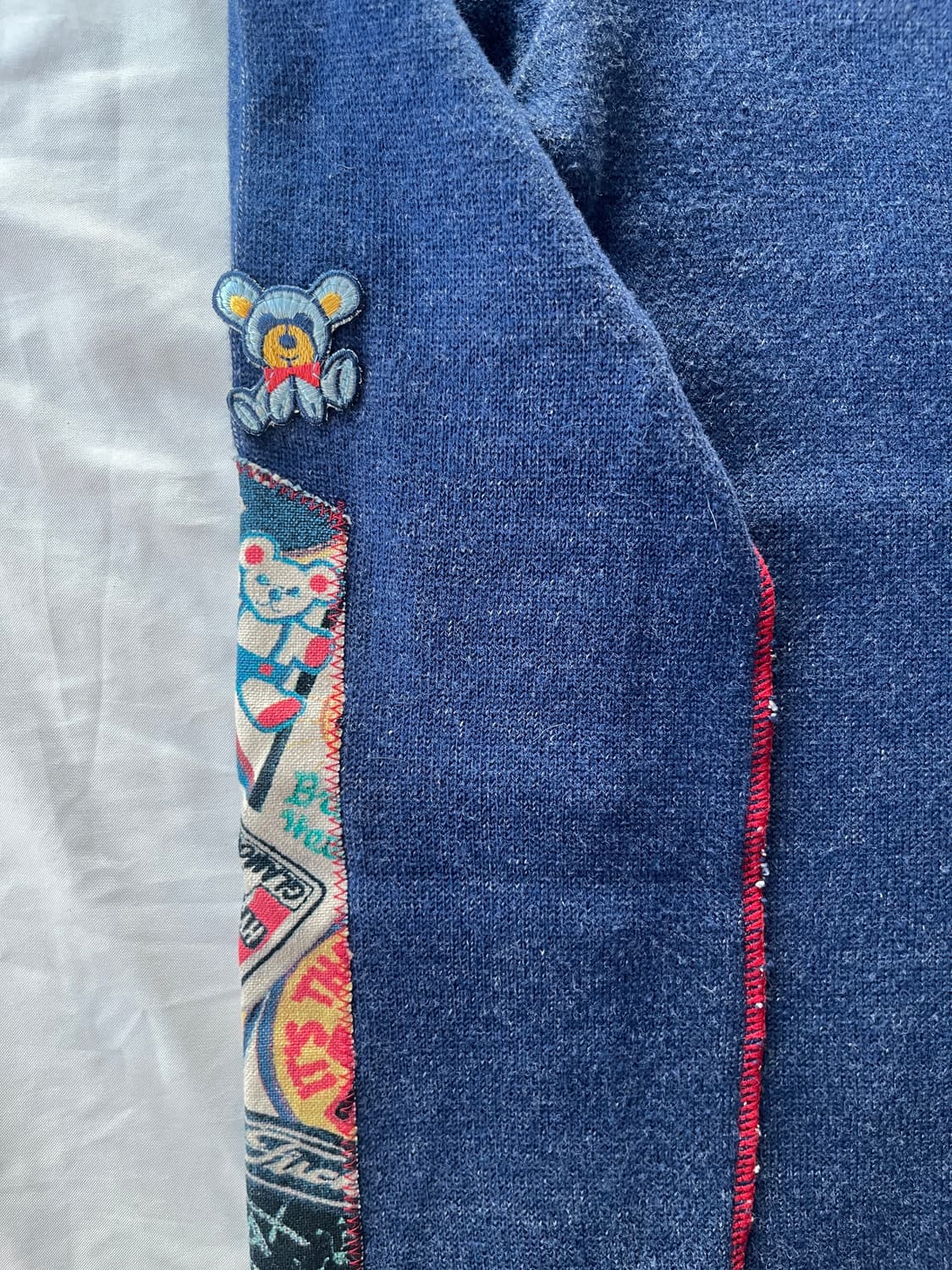 (초레어)히스테릭 글래머 아카이브 초기 패치워크 니트 가디건 롱 슬리브 상품이미지5