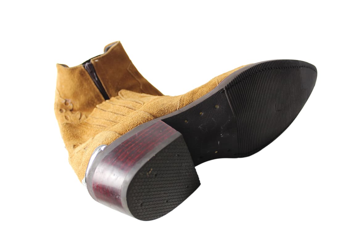 2000s Japan 핸드메이드 스틸 토 스웨이드 웨스턴부츠 상품이미지9