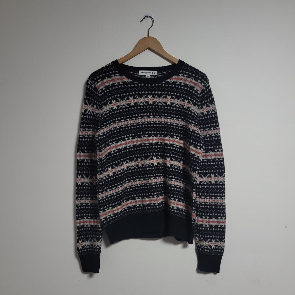 (L) 유니클로 X 이네스 드 라 프레상쥬 페어아일 패턴 니트 울 상품이미지1