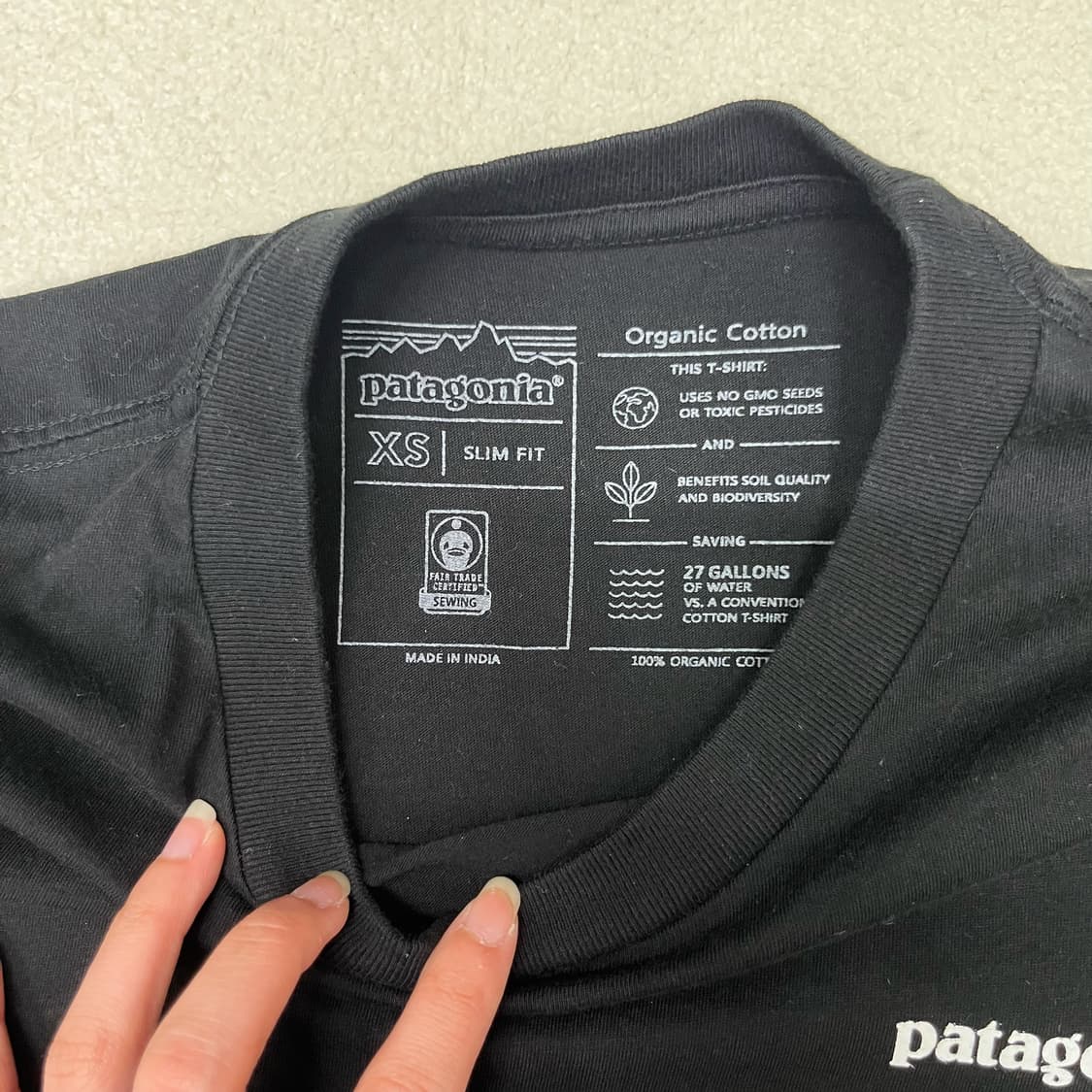 Patagonia black T-shirts 상품이미지8