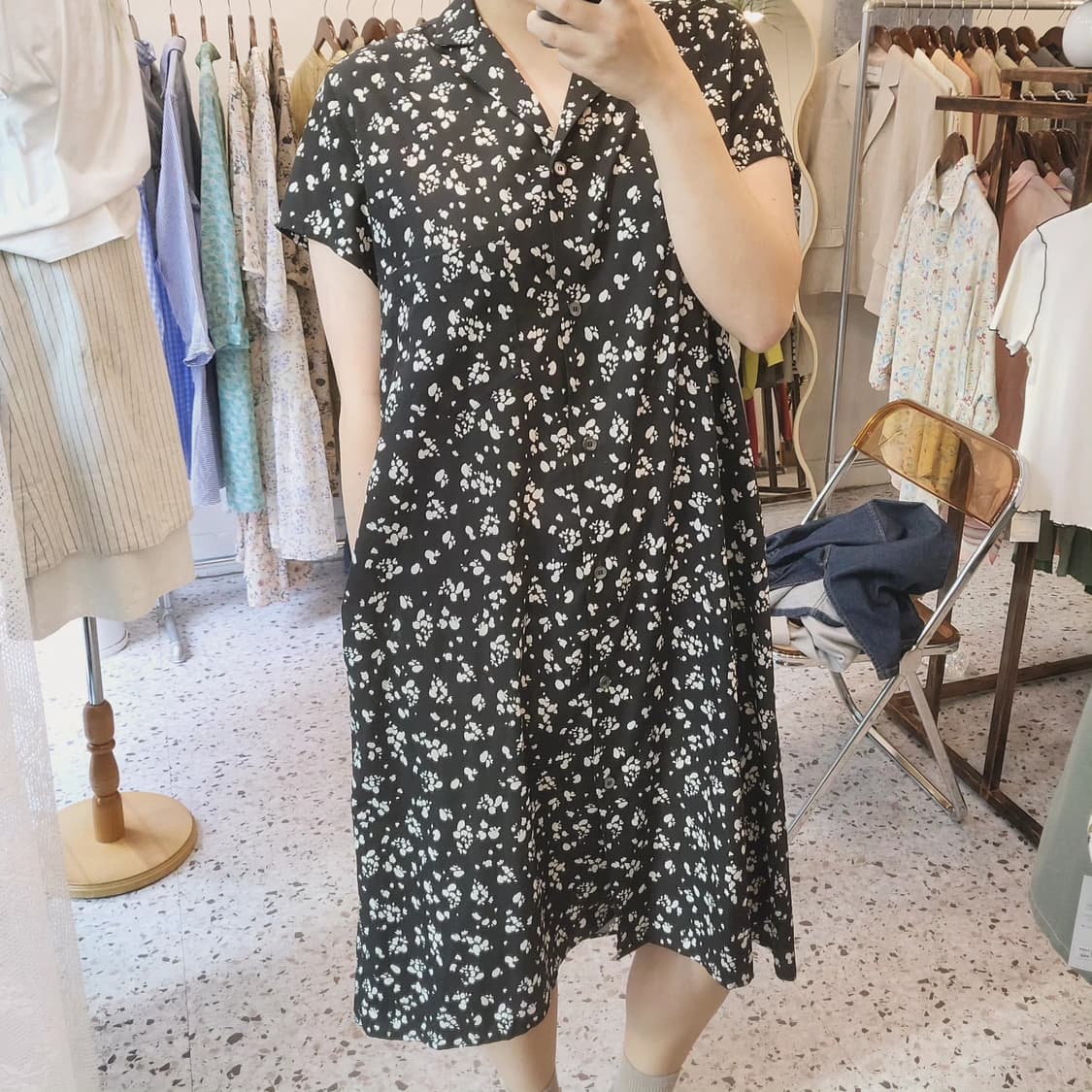 StudioTomboy 더블카라 셔츠 원피스 상품이미지9